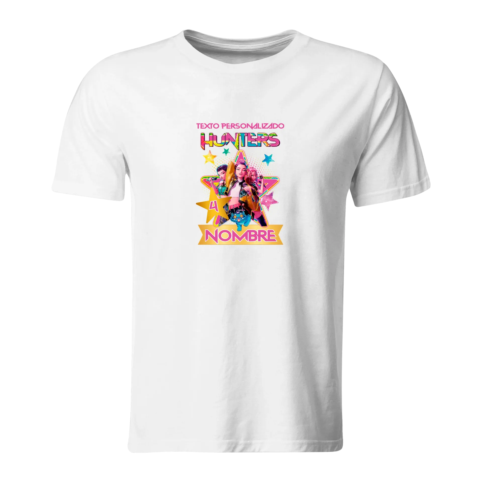 Playera Personalizada Cumpleaños Pc163. Guerreras Kpop - Saja Boys (Recto​)