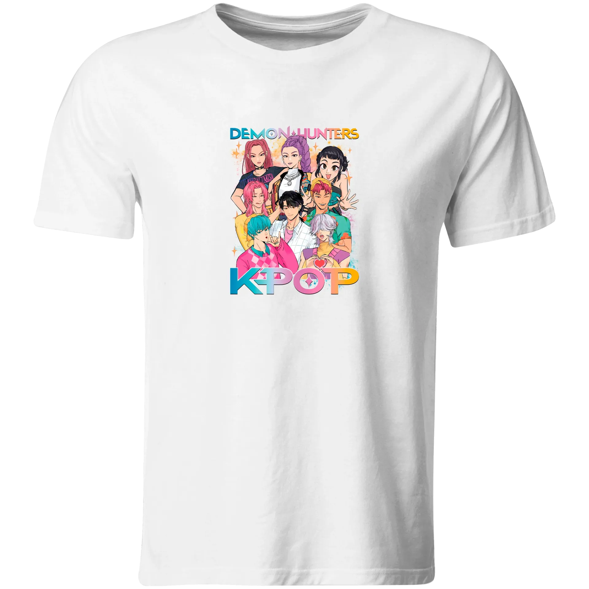 Playera lk935. Guerreras kpop Huntrix Saja boys