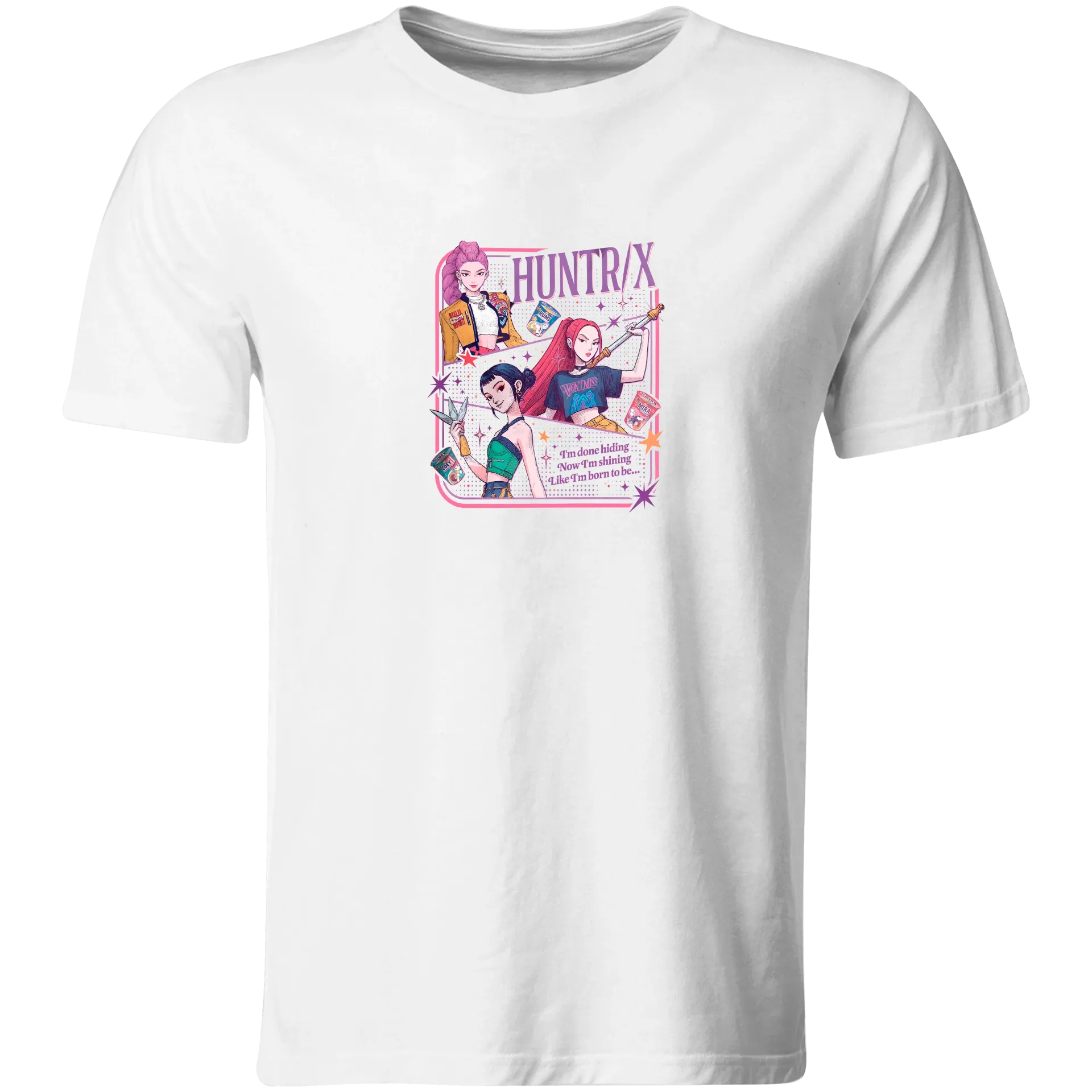 Playera lk938. Guerreras kpop Huntrix Saja boys (Recto​)