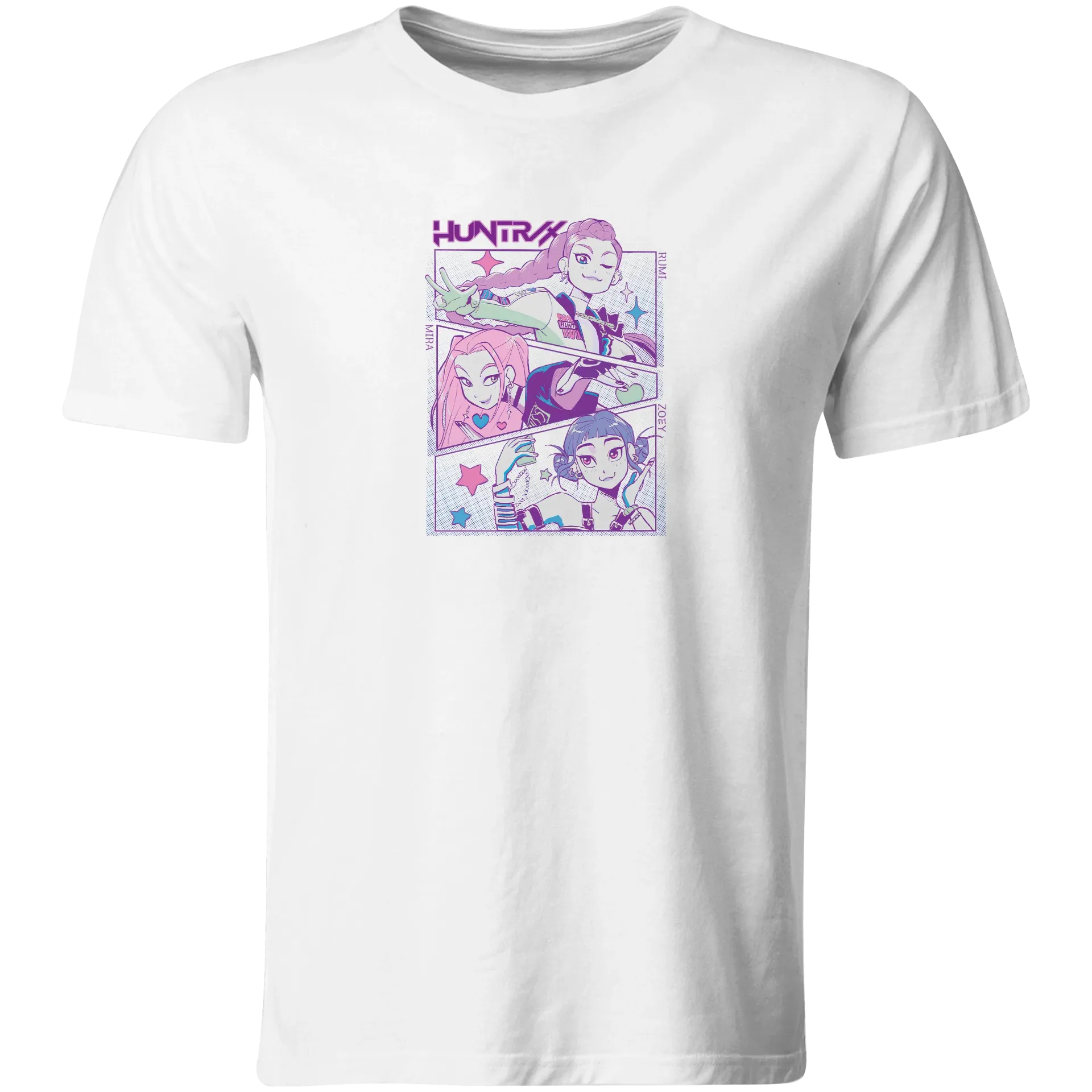 Playera lk942. Guerreras kpop Huntrix Saja boys (Recto​)