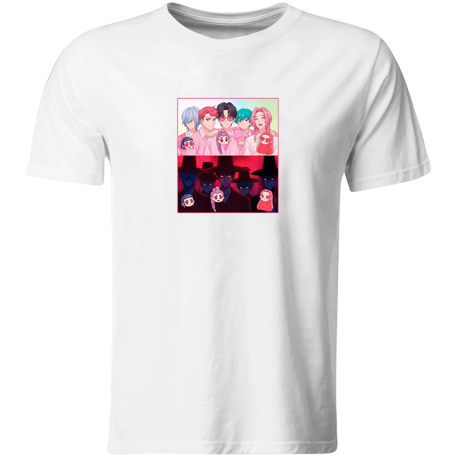 Playera lk968. Guerreras kpop Huntrix Saja boys