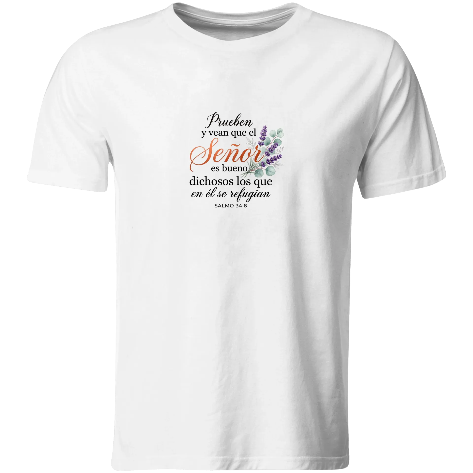 Playera Religiosa RG151. Versiculo Bíblico Cristiana Católica