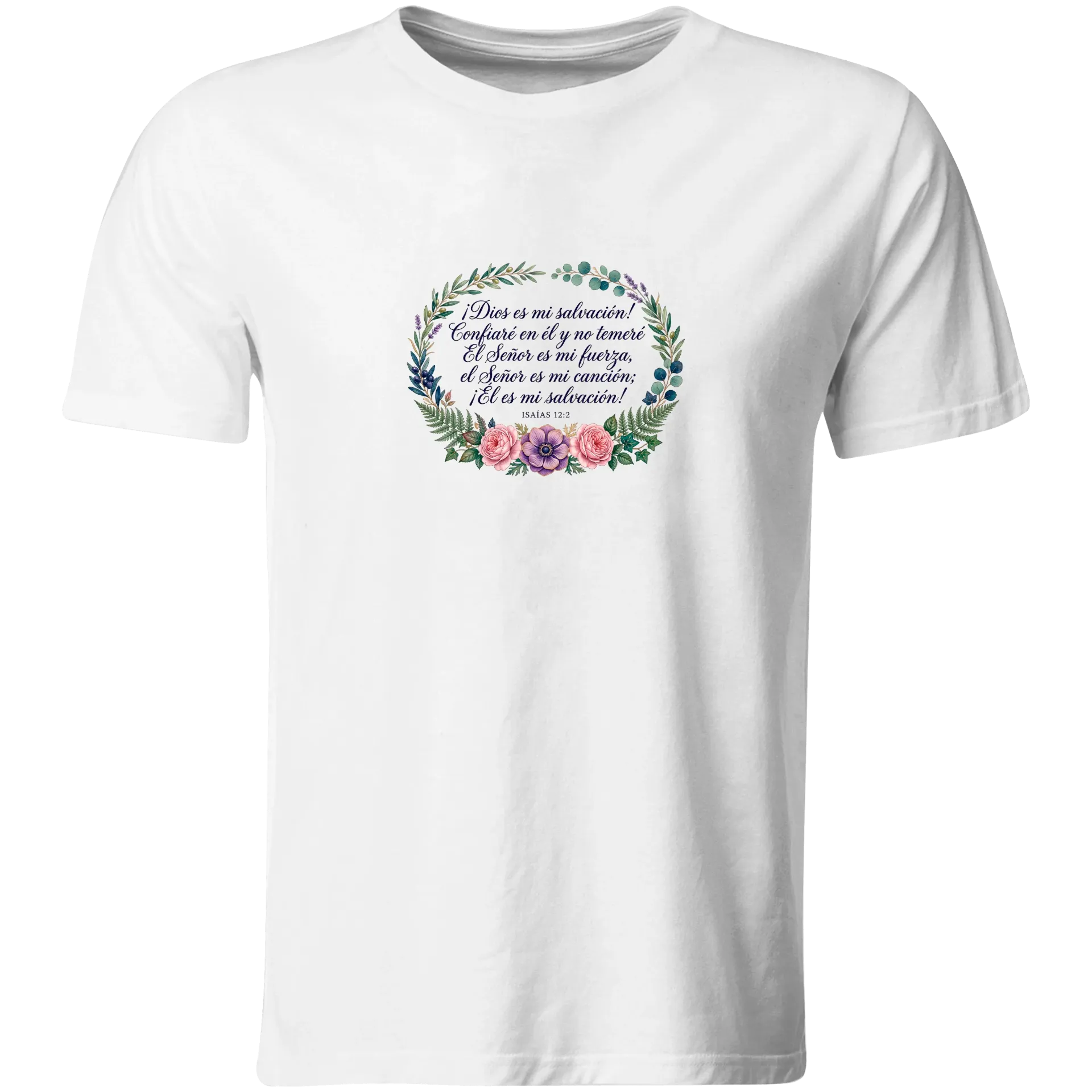 Playera Religiosa RG152. Versiculo Bíblico Cristiana Católica