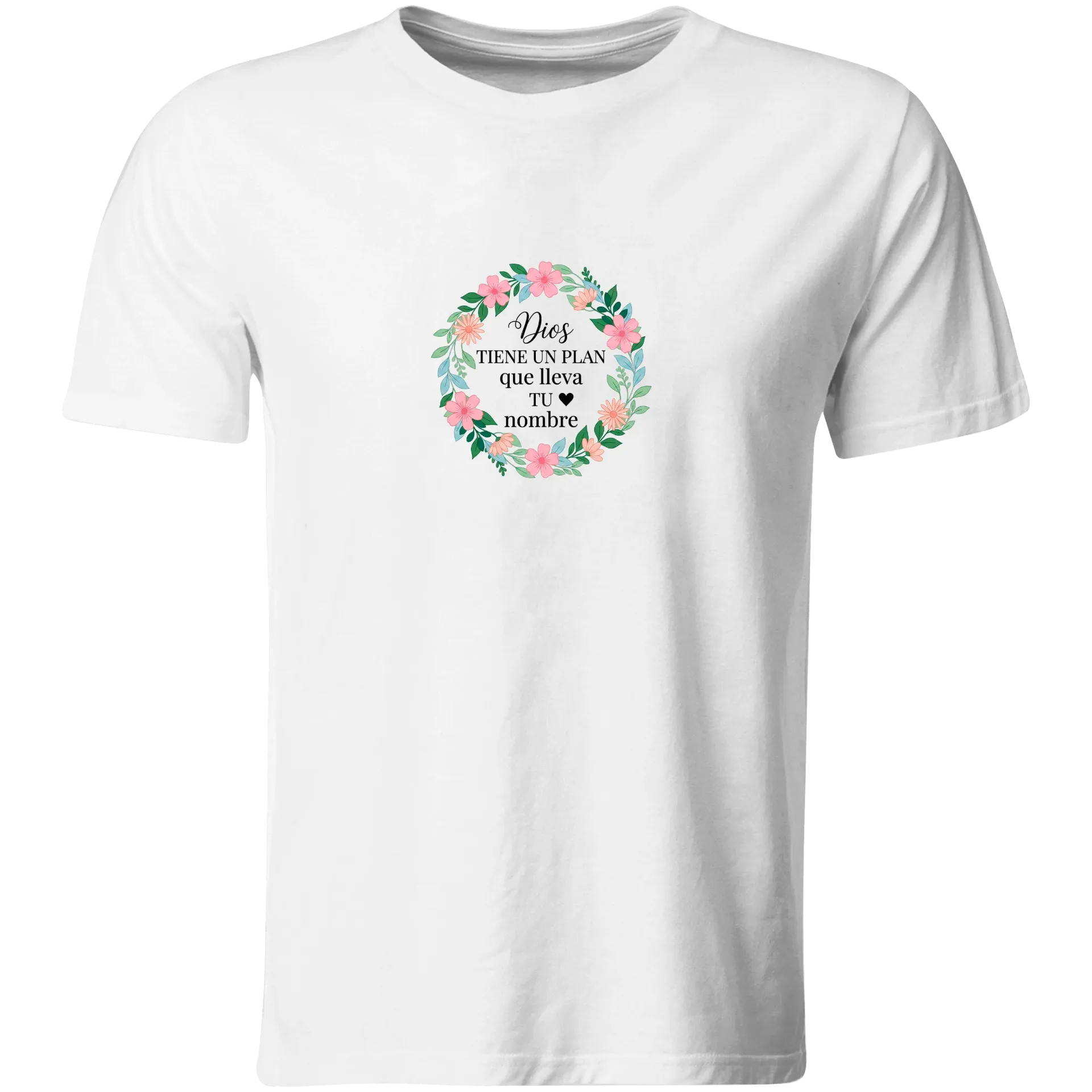 Playera Religiosa RG153. Versiculo Bíblico Cristiana Católica