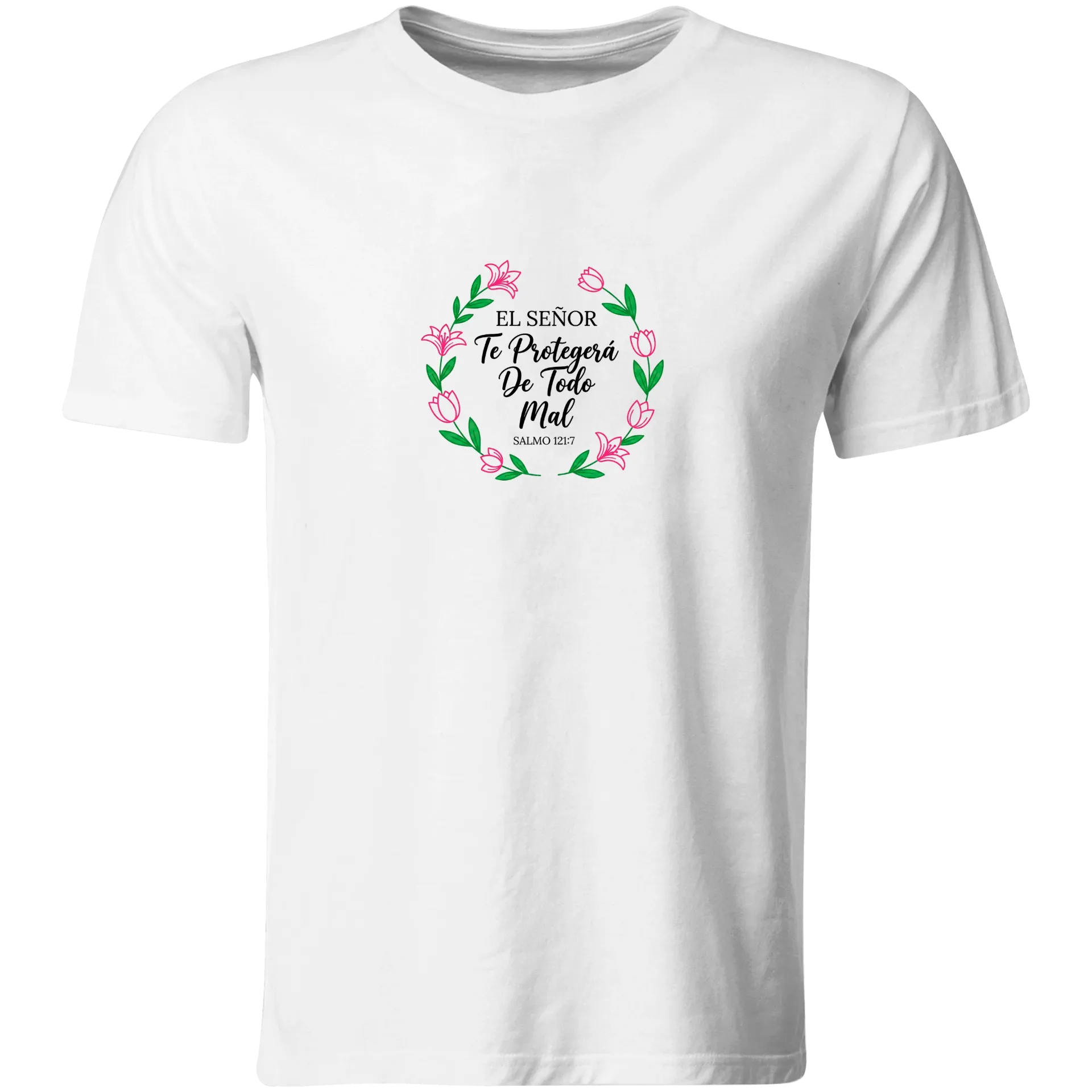 Playera Religiosa RG154. Versiculo Bíblico Cristiana Católica
