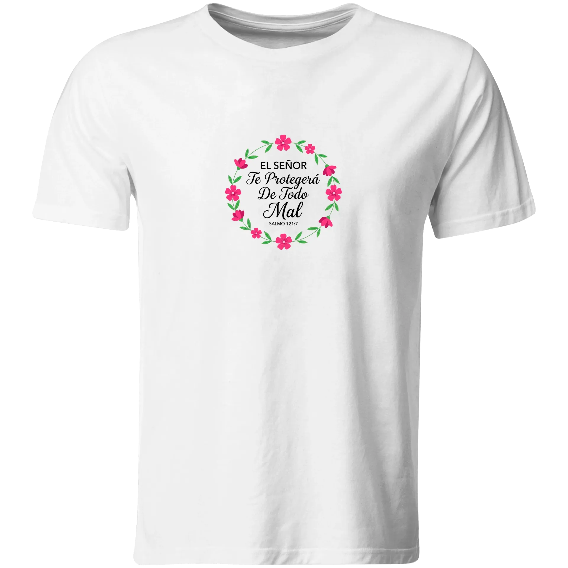 Playera Religiosa RG155. Versiculo Bíblico Cristiana Católica
