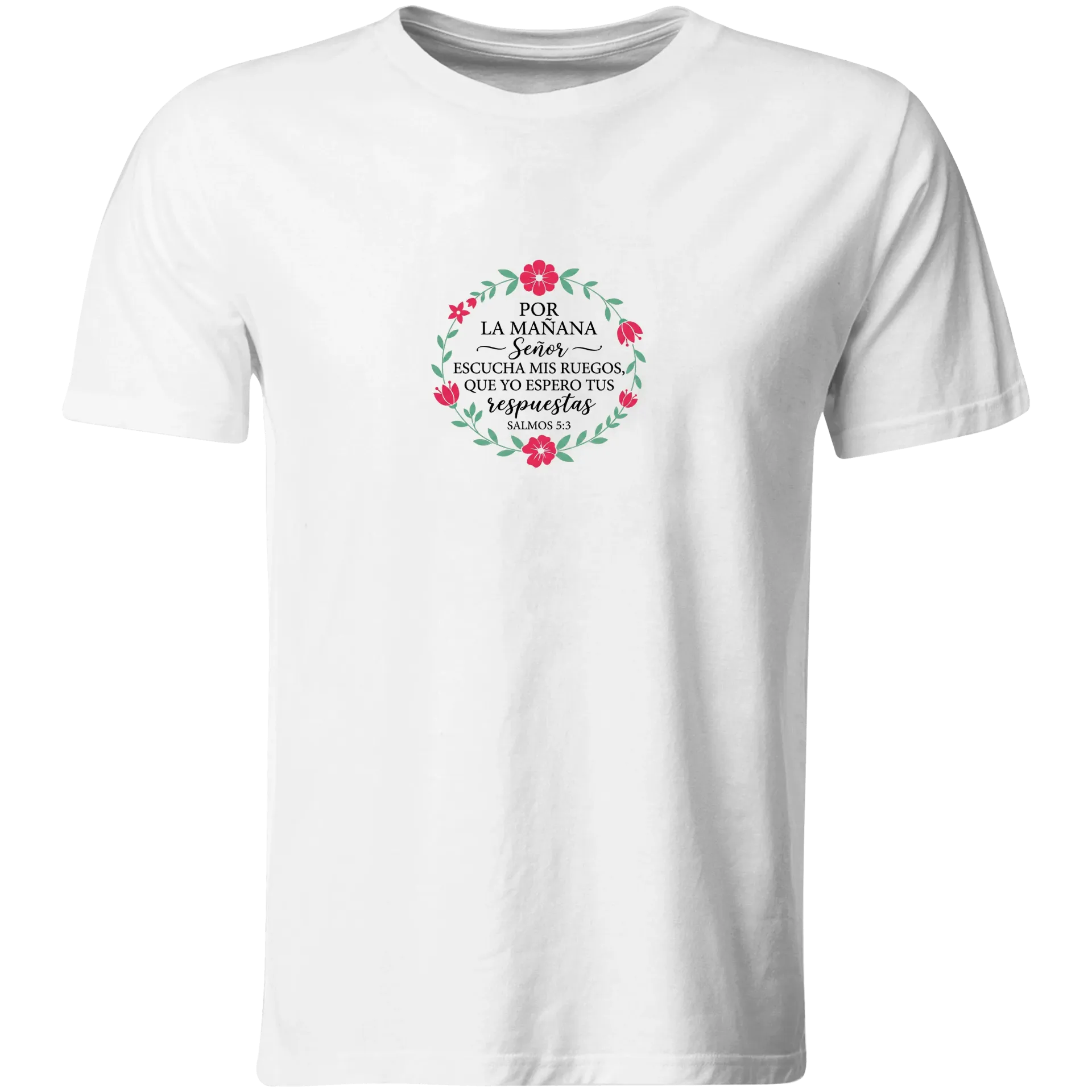 Playera Religiosa RG157. Versiculo Bíblico Cristiana Católica