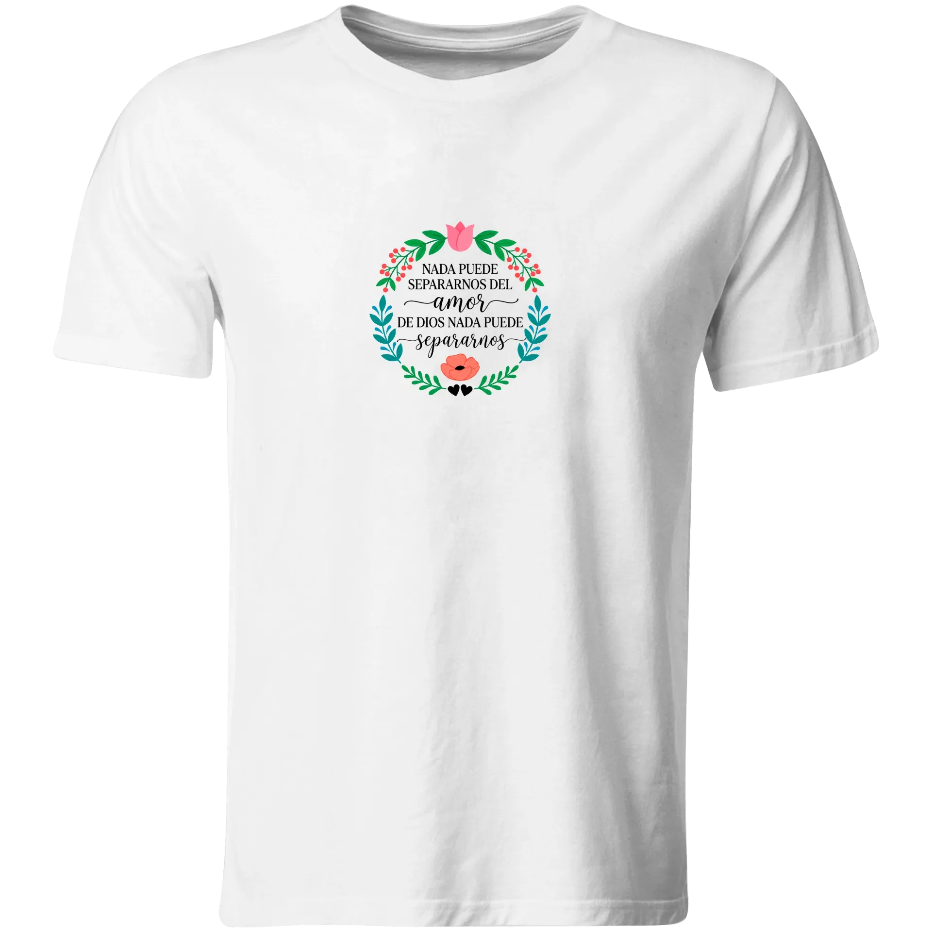 Playera Religiosa RG165. Versiculo Bíblico Cristiana Católica