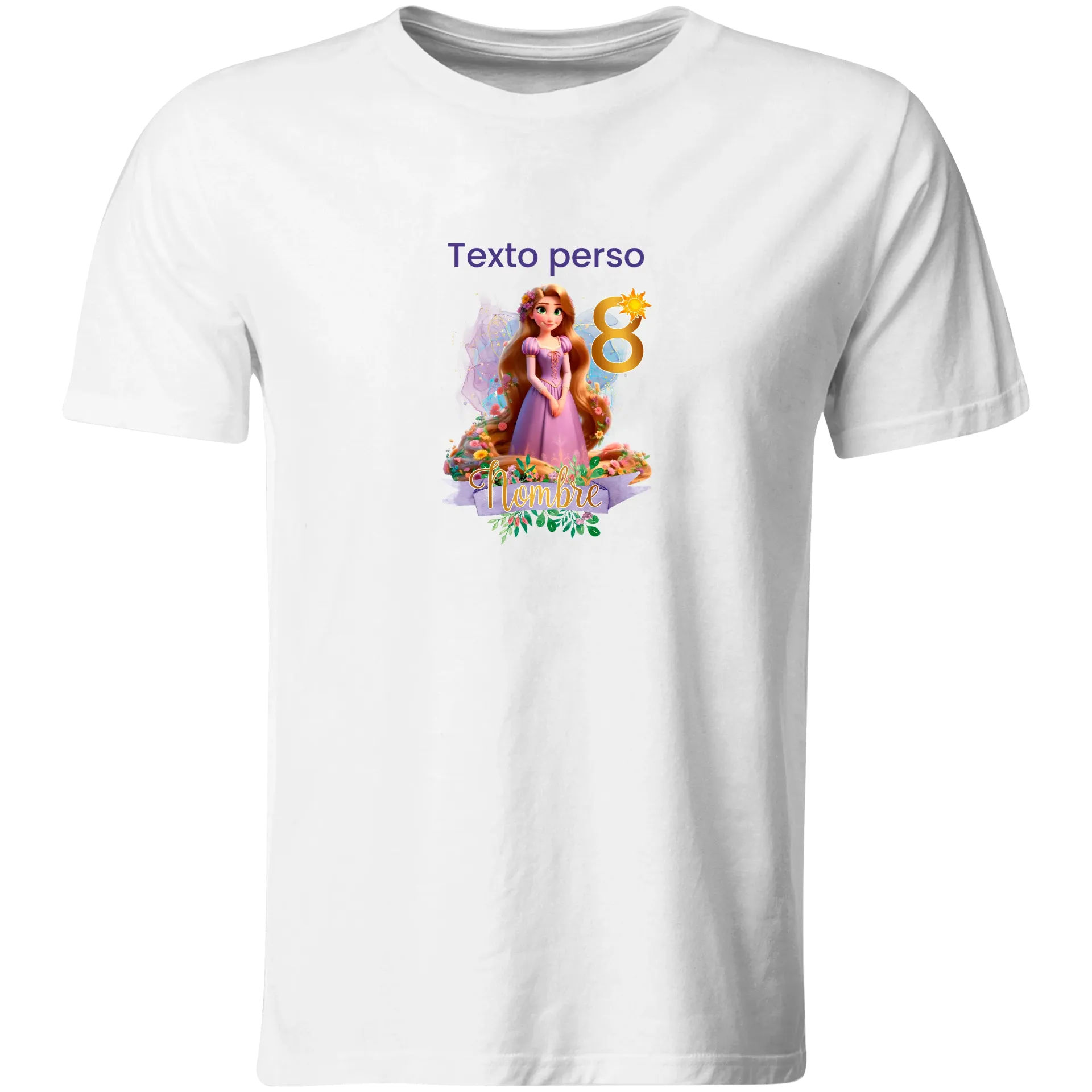 Playera Personalizada Cumpleaños Pc172. Princesa Rapunzel Enredados
