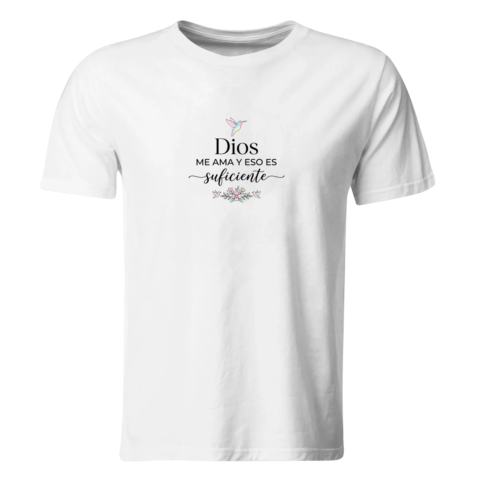 Playera Religiosa RG169. Versiculo Bíblico Cristiana Católica (Recto​)