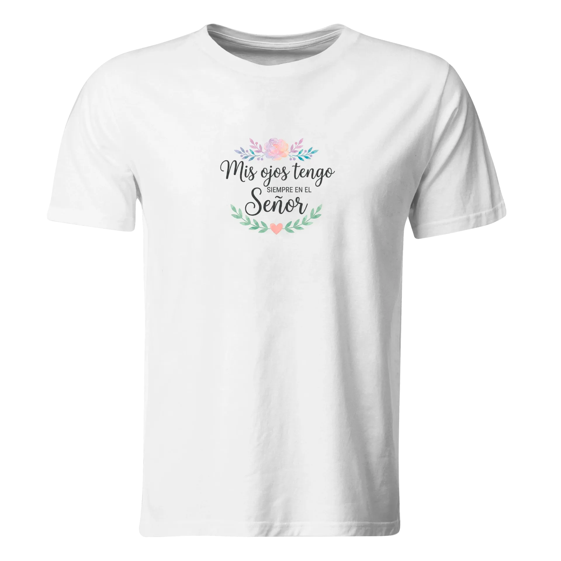 Playera Religiosa RG171. Versiculo Bíblico Cristiana Católica (Recto​)