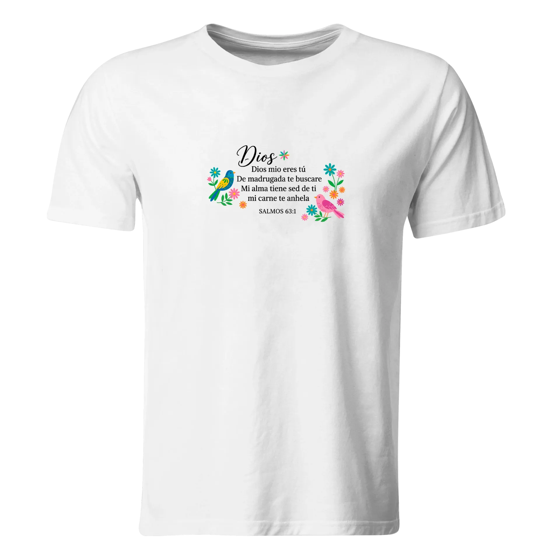 Playera Religiosa RG173. Versiculo Bíblico Cristiana Católica