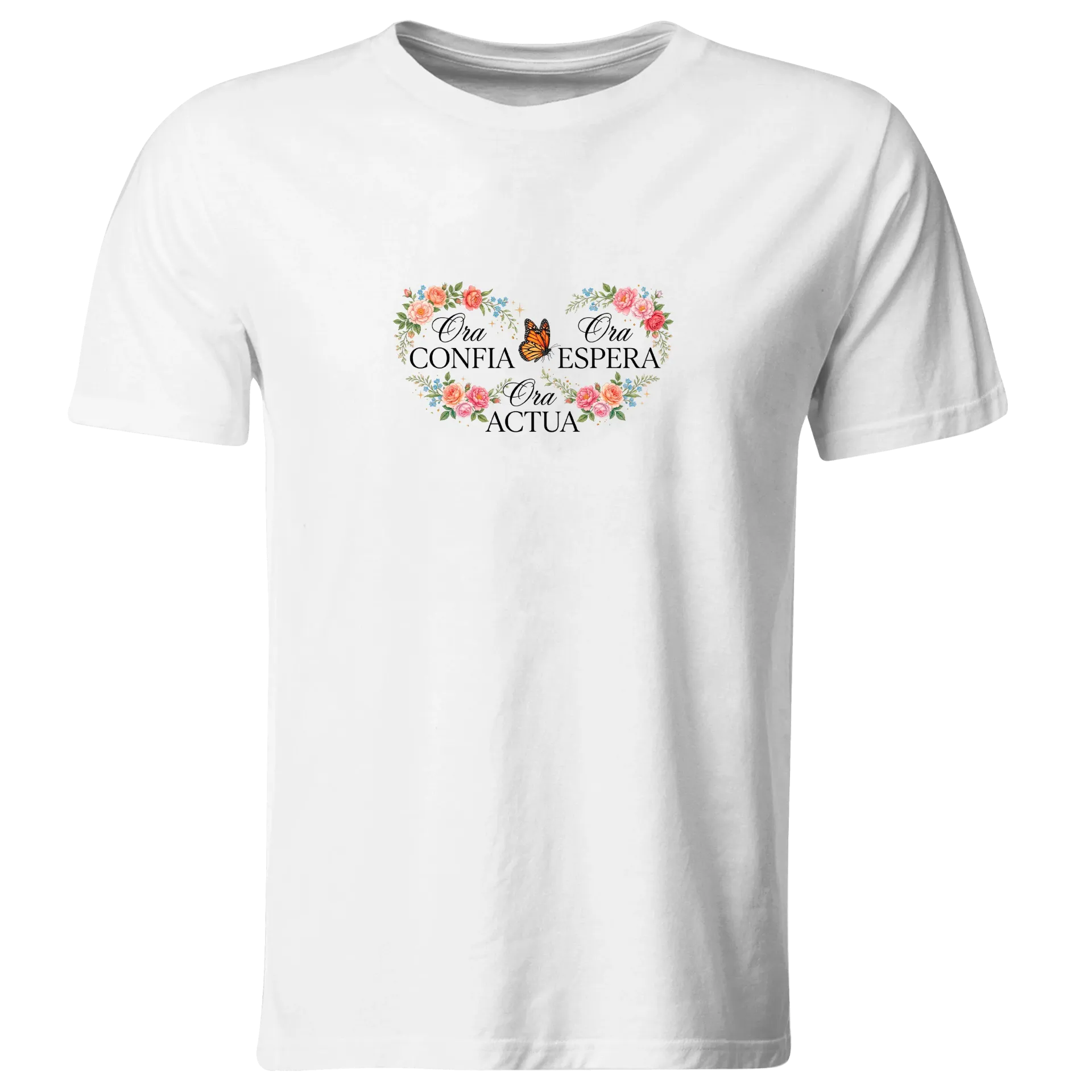 Playera Religiosa RG185. Versiculo Bíblico Cristiana Católica (Recto​)