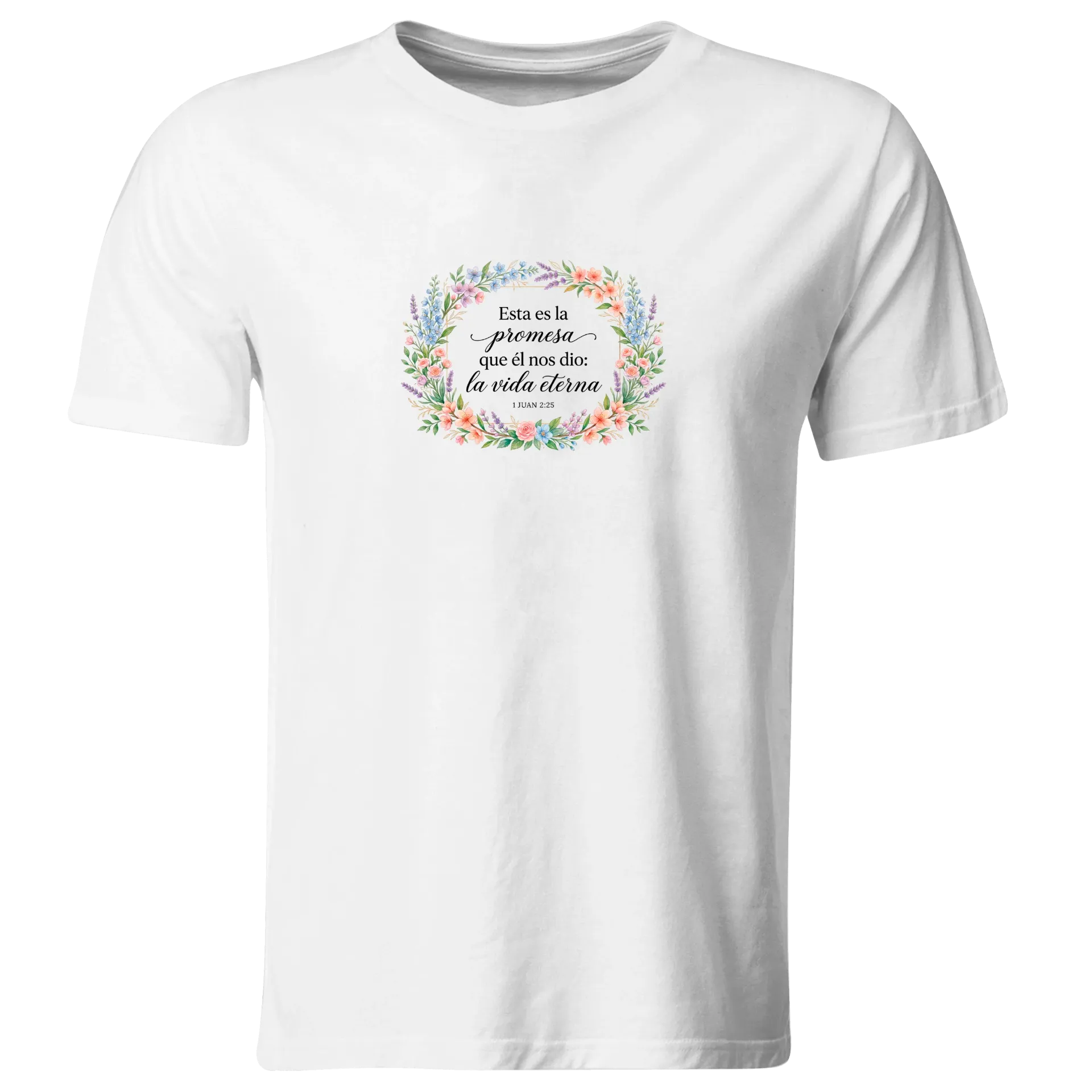Playera Religiosa RG189. Versiculo Bíblico Cristiana Católica