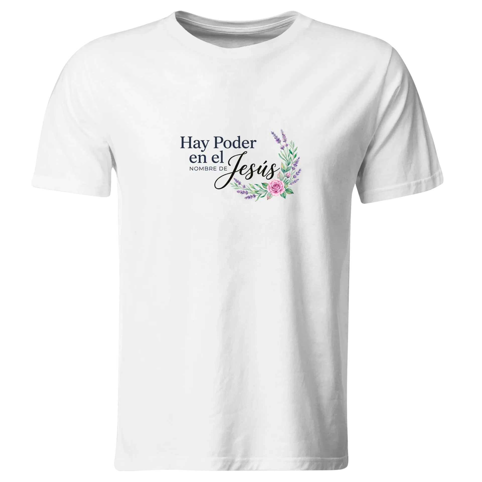 Playera Religiosa RG190. Versiculo Bíblico Cristiana Católica