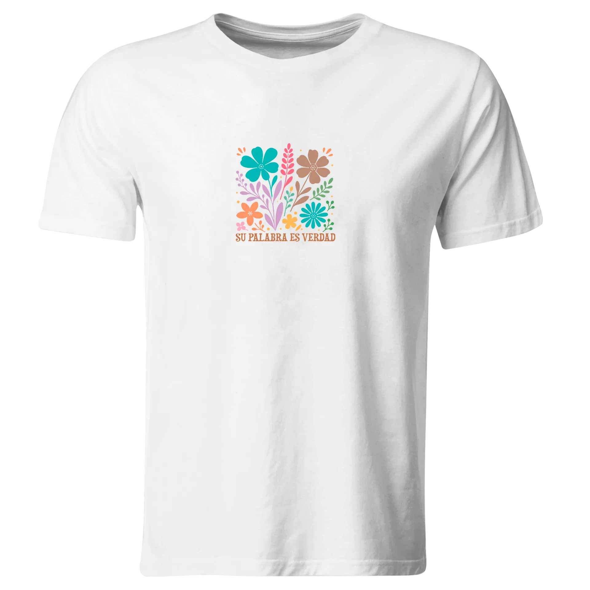 Playera Religiosa RG195. Versiculo Bíblico Cristiana Católica (Recto​)