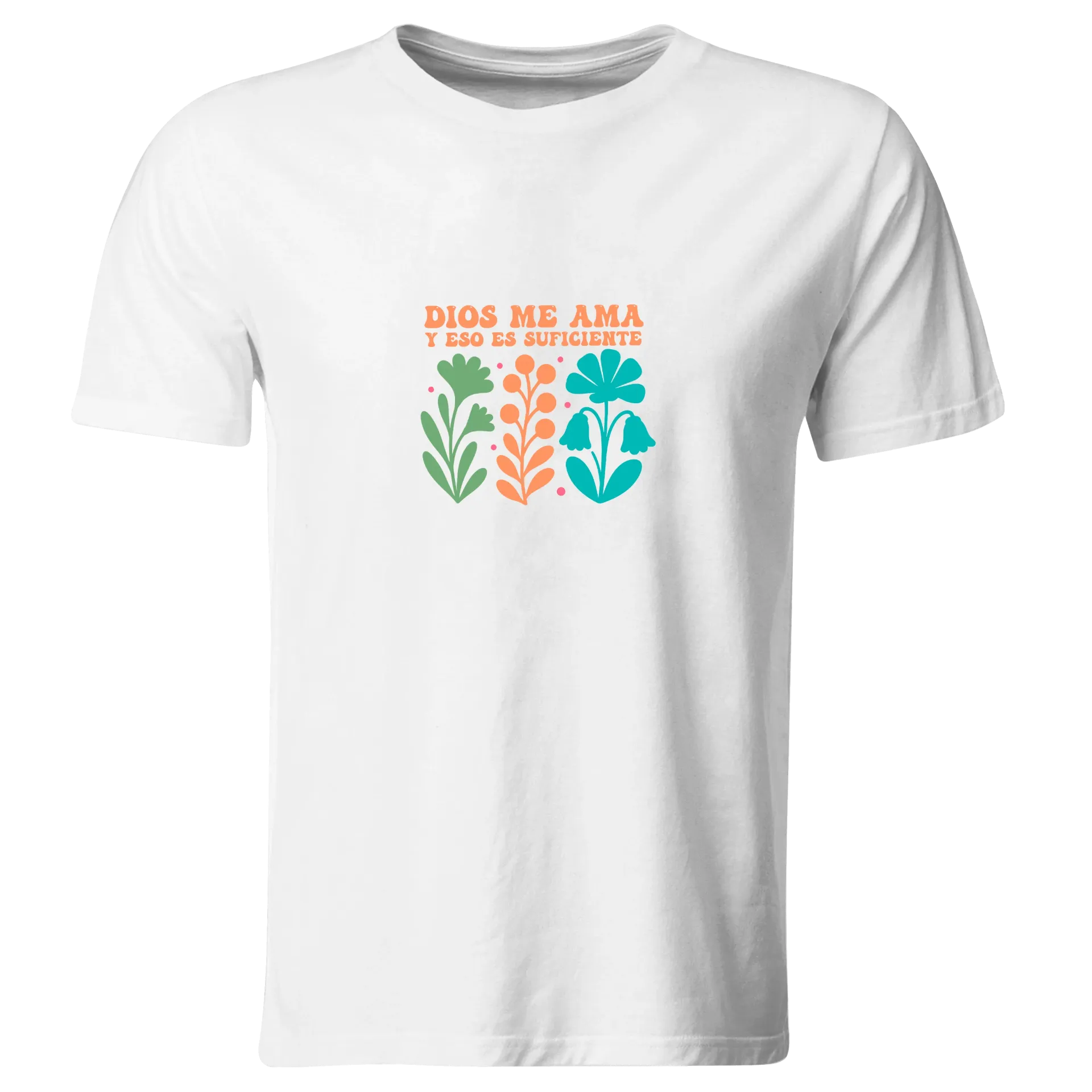 Playera Religiosa RG216. Versiculo Bíblico Cristiana Católica (Recto​)