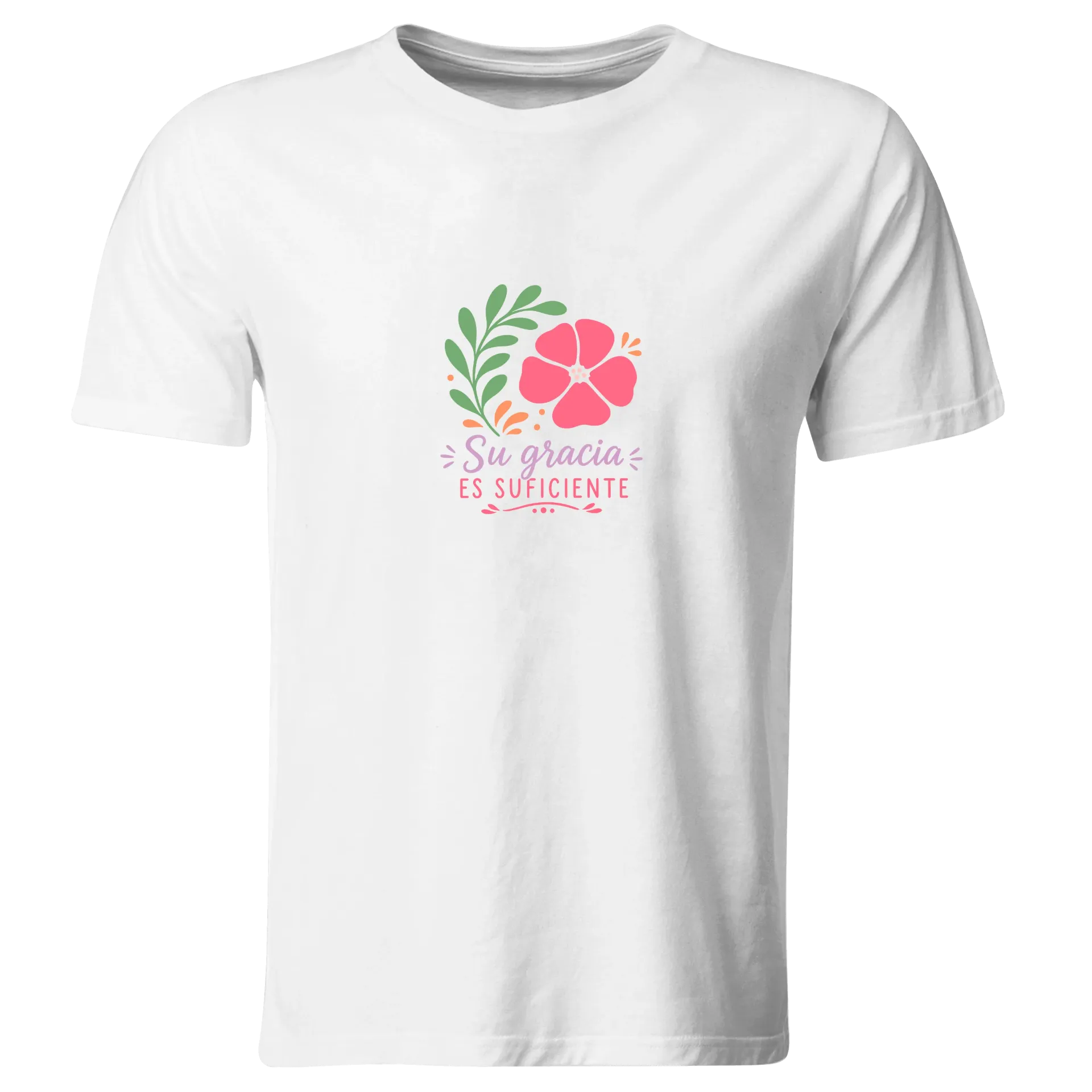 Playera Religiosa RG224. Versiculo Bíblico Cristiana Católica (Recto​)