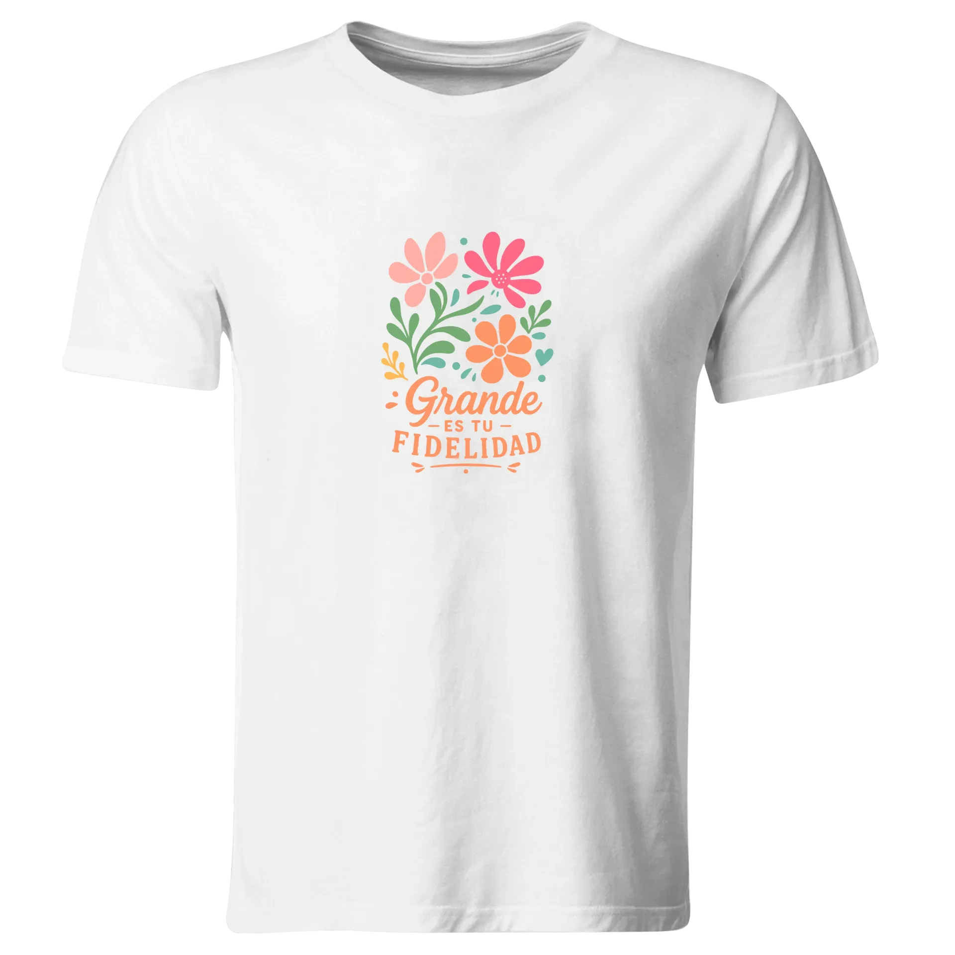 Playera Religiosa RG225. Versiculo Bíblico Cristiana Católica (Recto​)