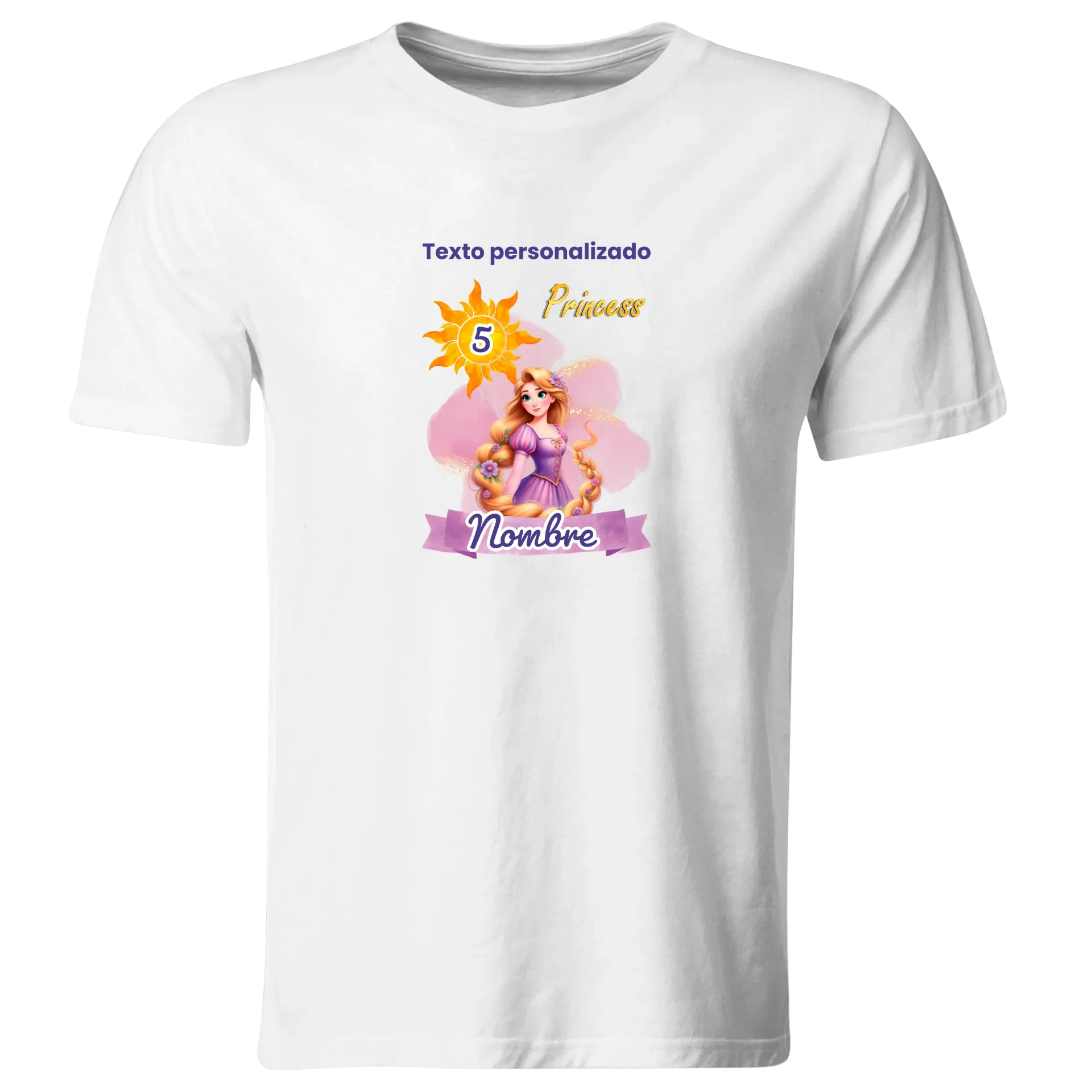 Playera Personalizada Cumpleaños Pc173. Princesa Rapunzel Enredados