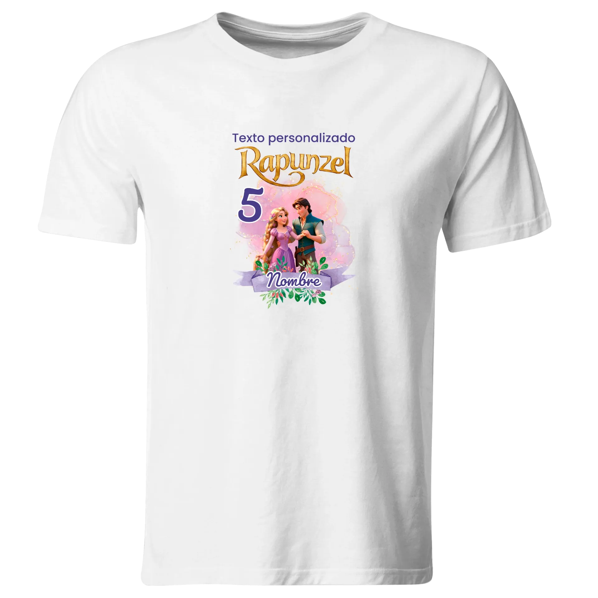 Playera Personalizada Cumpleaños Pc174. Princesa Rapunzel Enredados