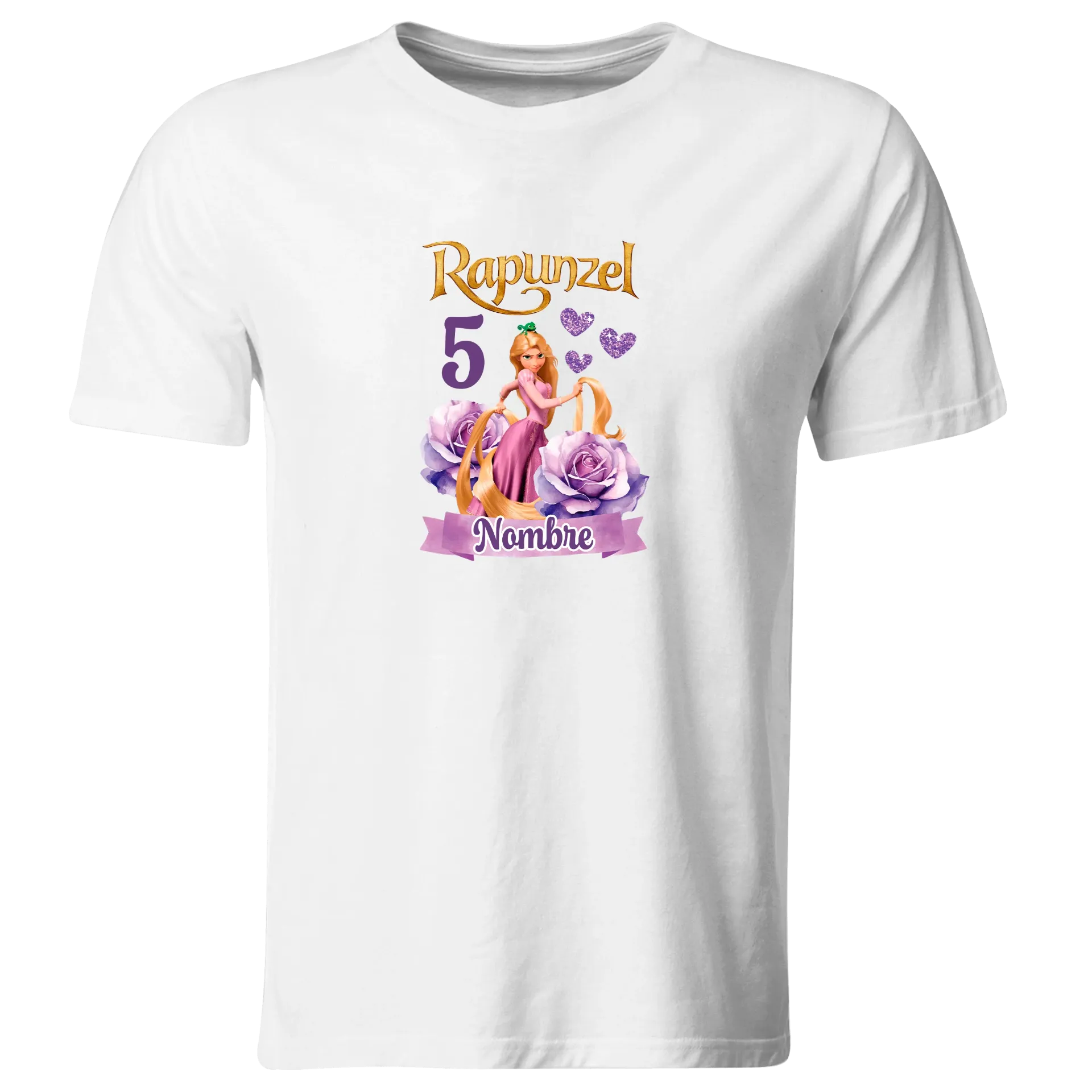 Playera Personalizada Cumpleaños Pc177. Princesa Rapunzel Enredados