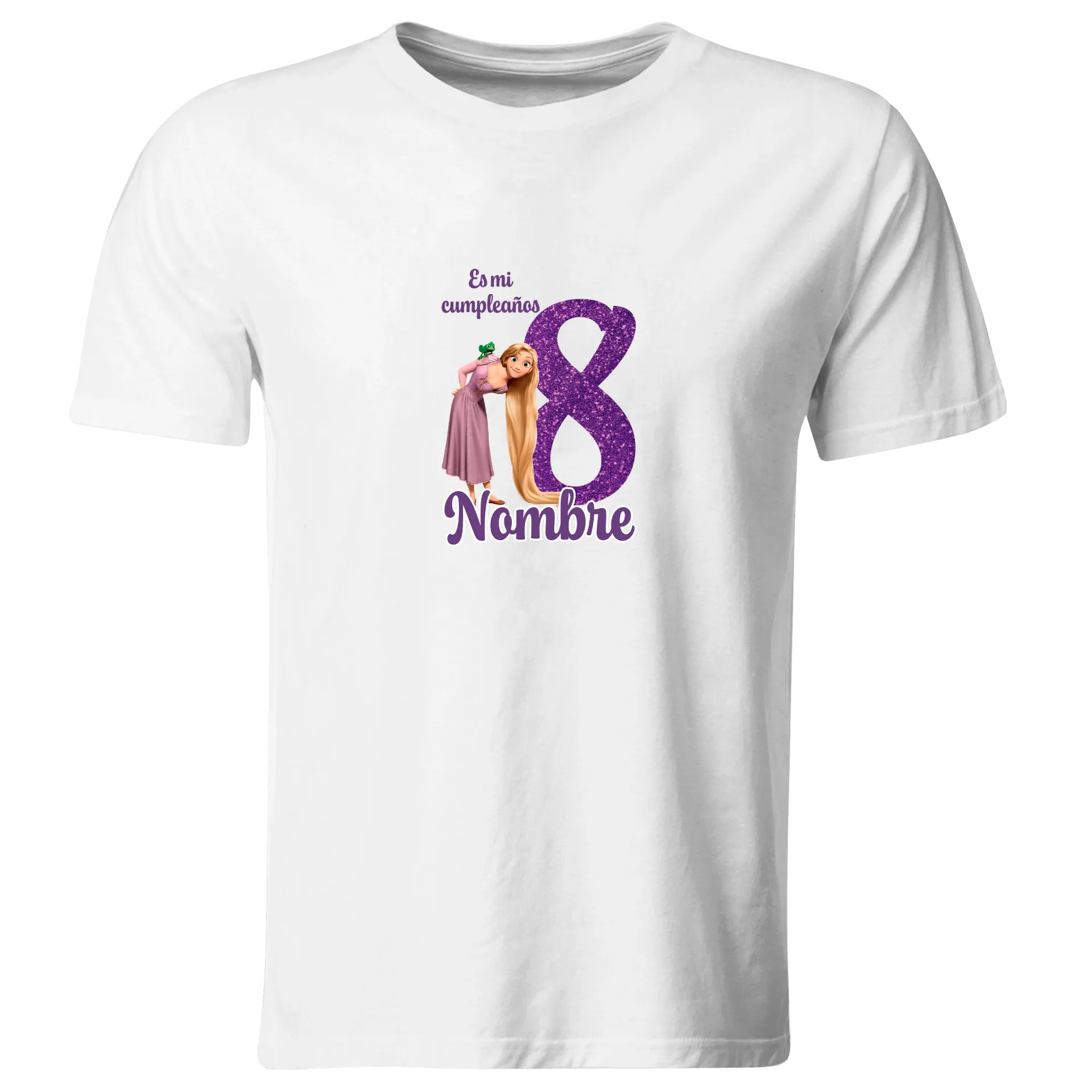 Playera Personalizada Cumpleaños Pc178. Princesa Rapunzel Enredados