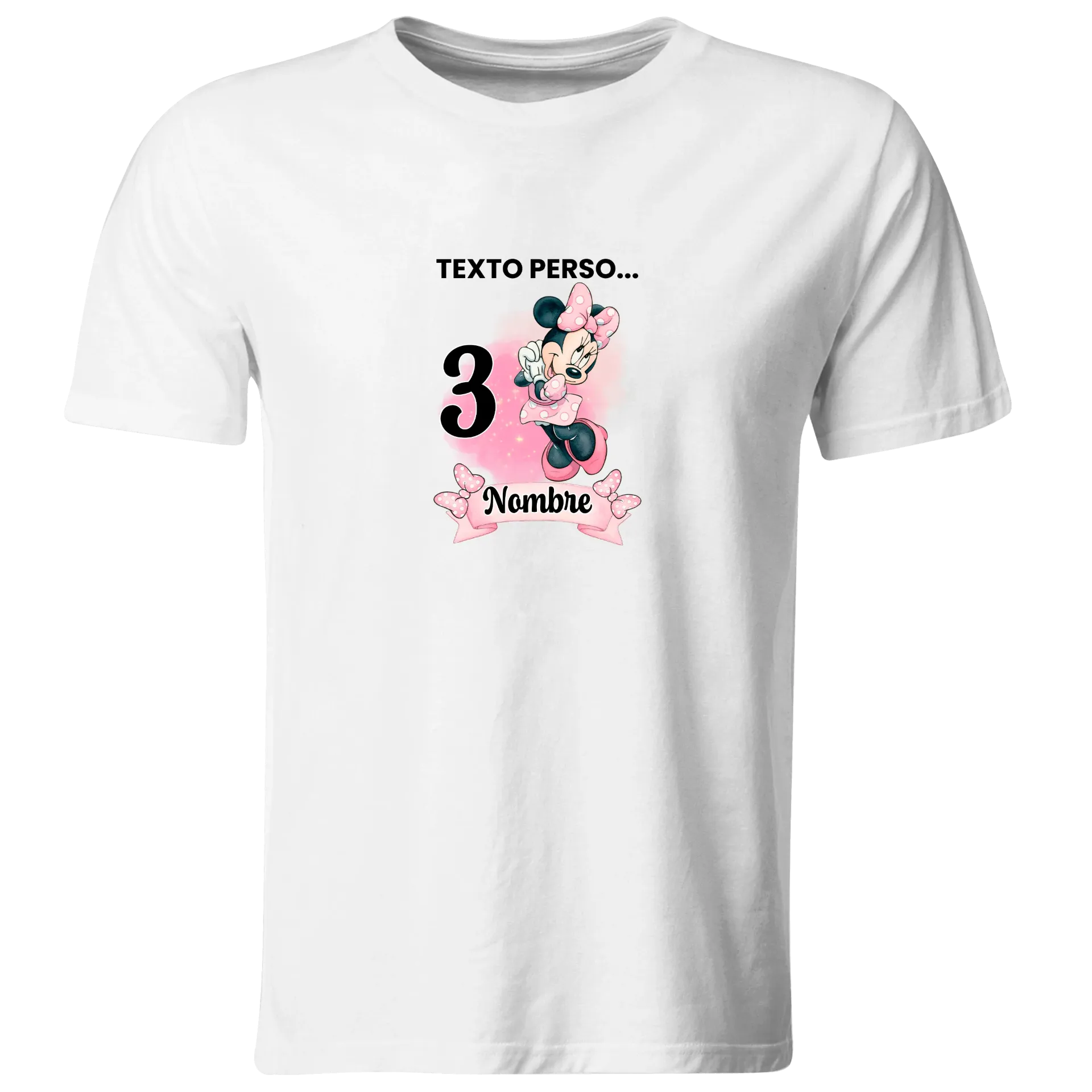 Playera Personalizada Cumpleaños Pc211. Minnie Mouse