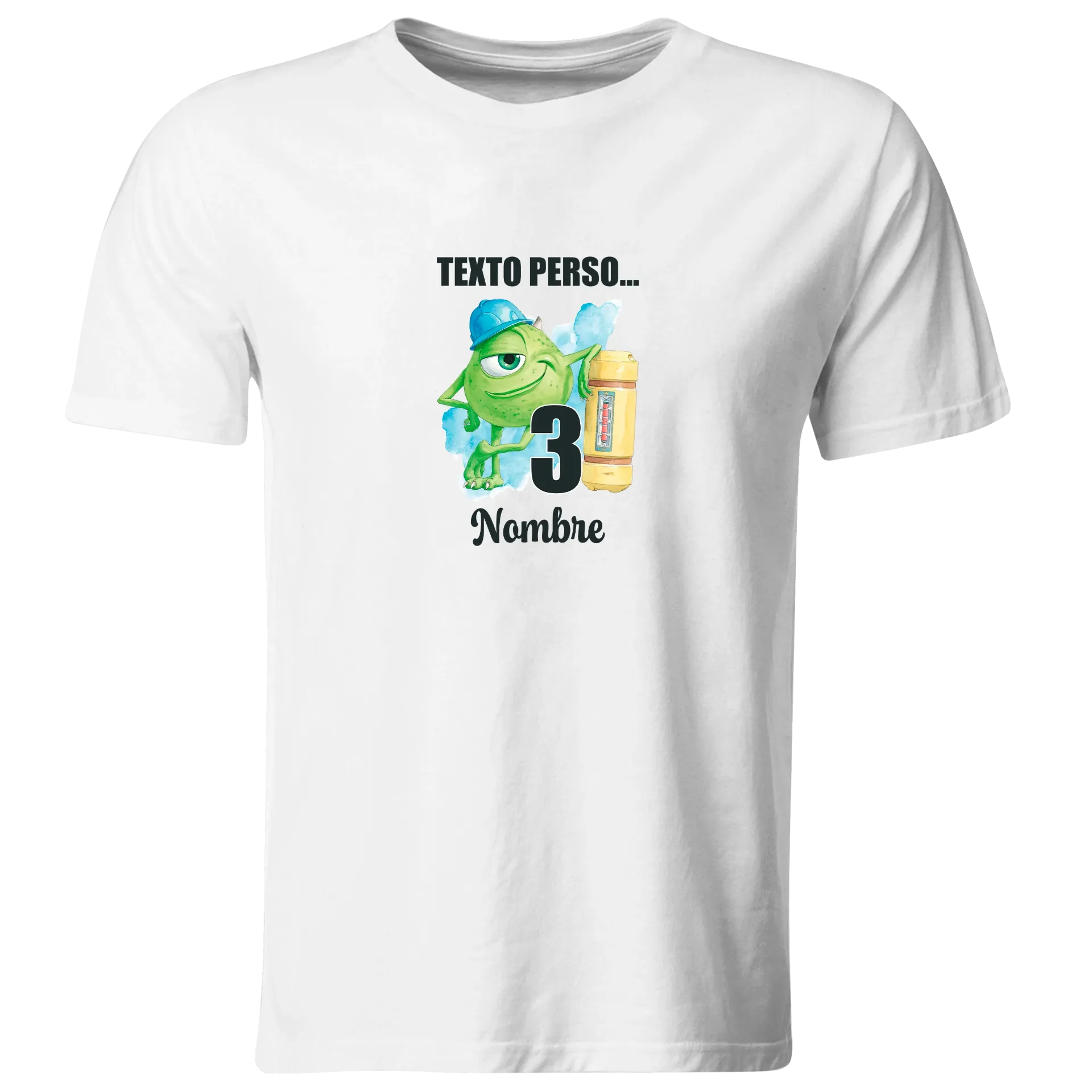 Playera Personalizada Cumpleaños Pc223. Monster Inc Universal