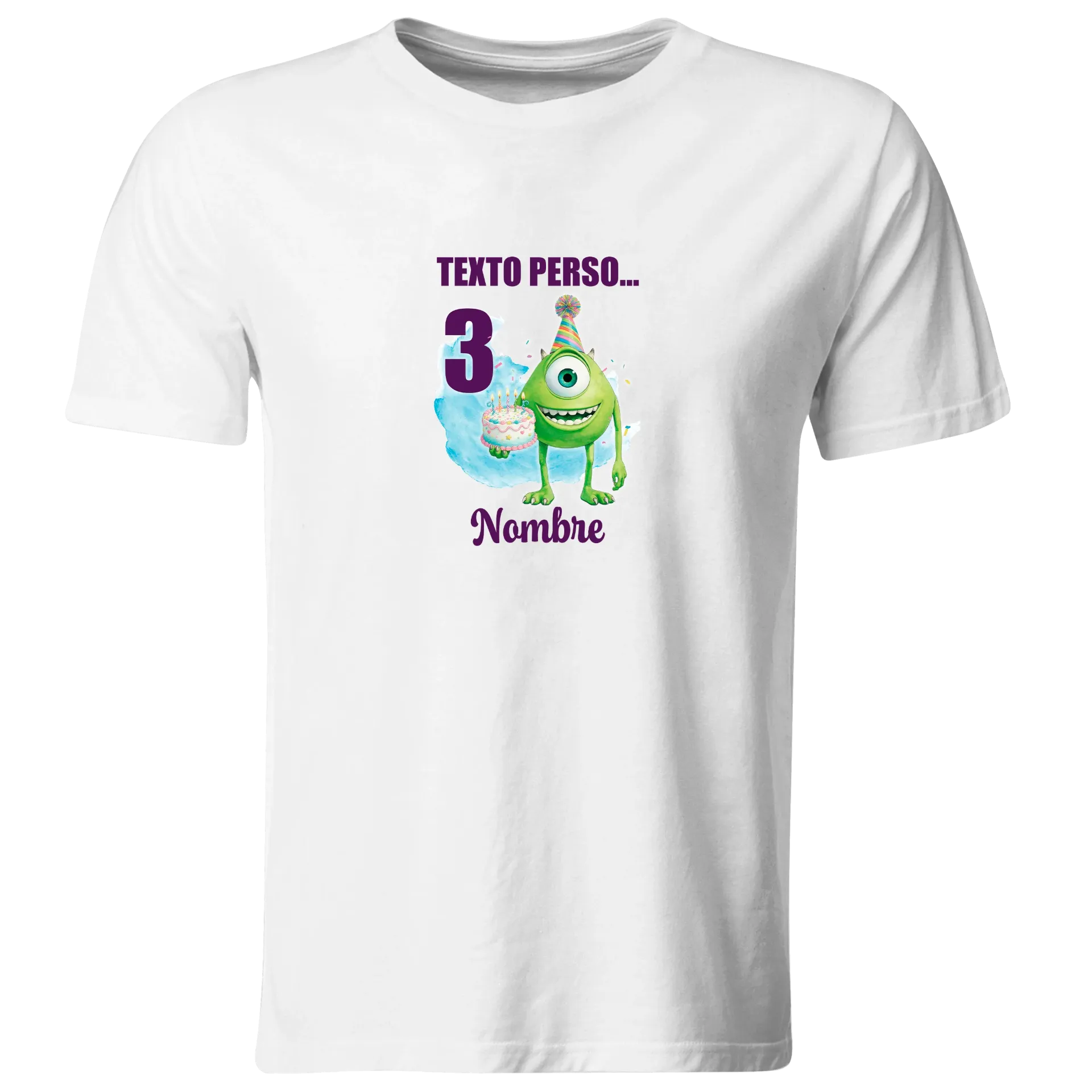 Playera Personalizada Cumpleaños Pc227. Monster Inc Universal