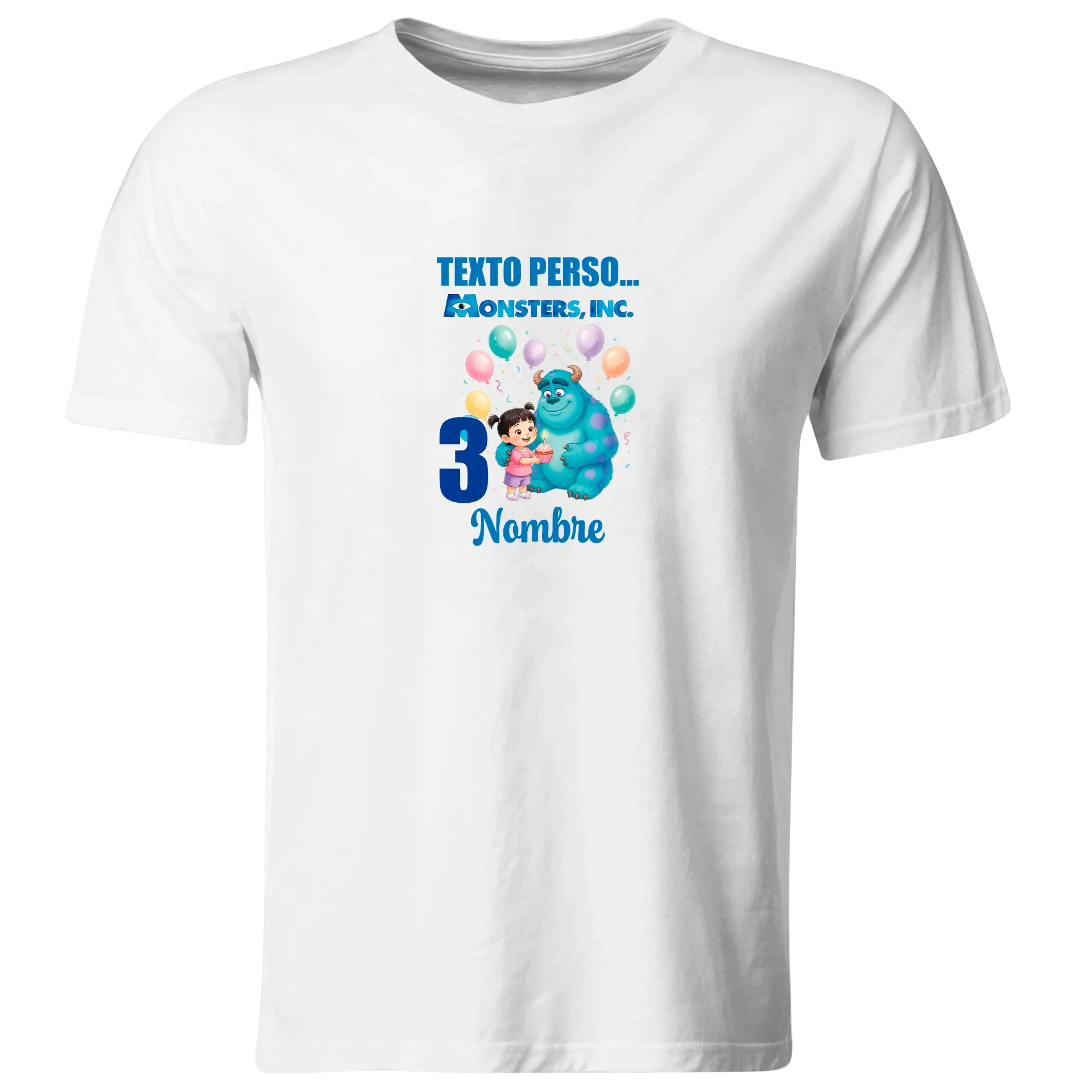 Playera Personalizada Cumpleaños Pc231. Monster Inc Universal