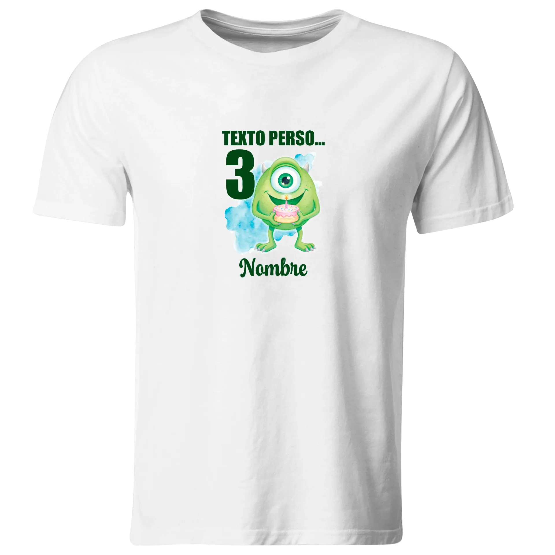 Playera Personalizada Cumpleaños Pc234. Monster Inc Universal