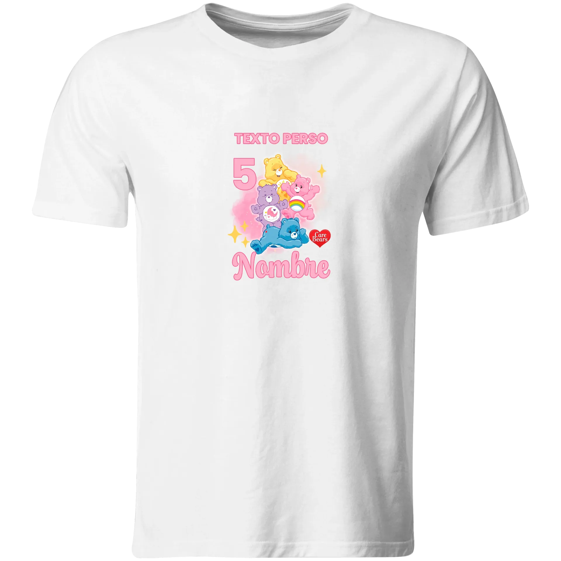 Playera Personalizada Cumpleaños Pc246. Care Beans Ositos Cariñositos (Recto​)