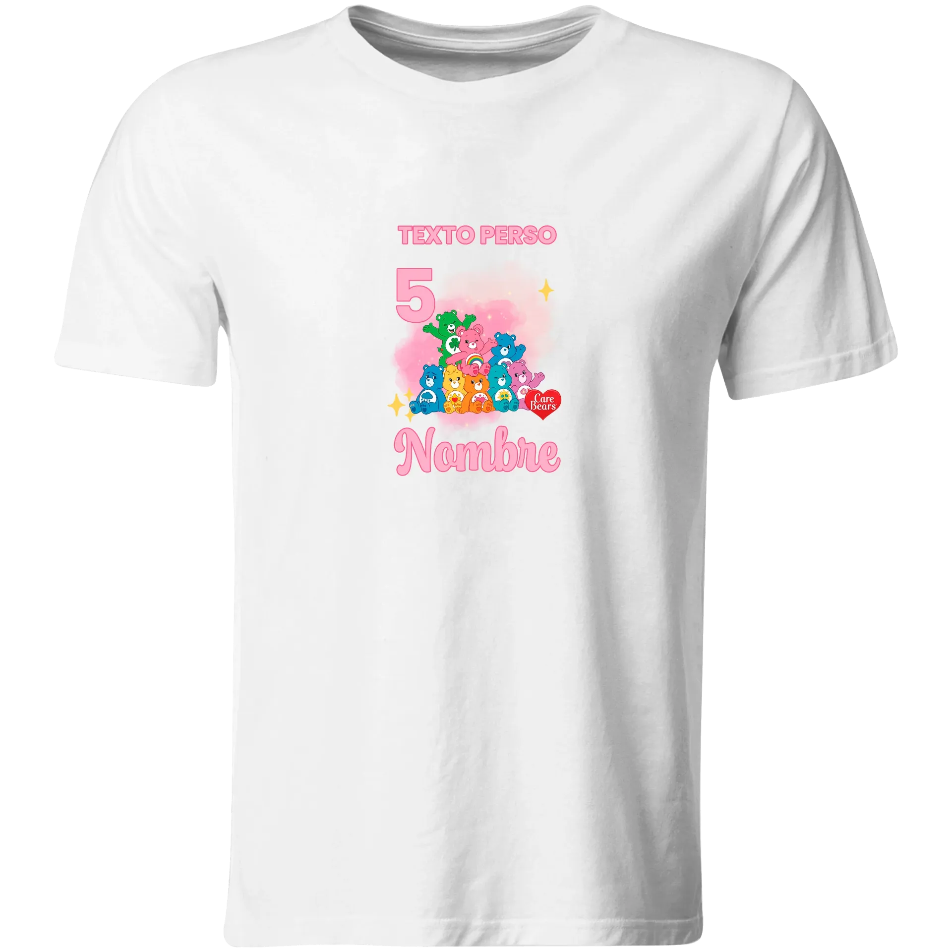 Playera Personalizada Cumpleaños Pc249. Care Beans Ositos Cariñositos (Recto​)