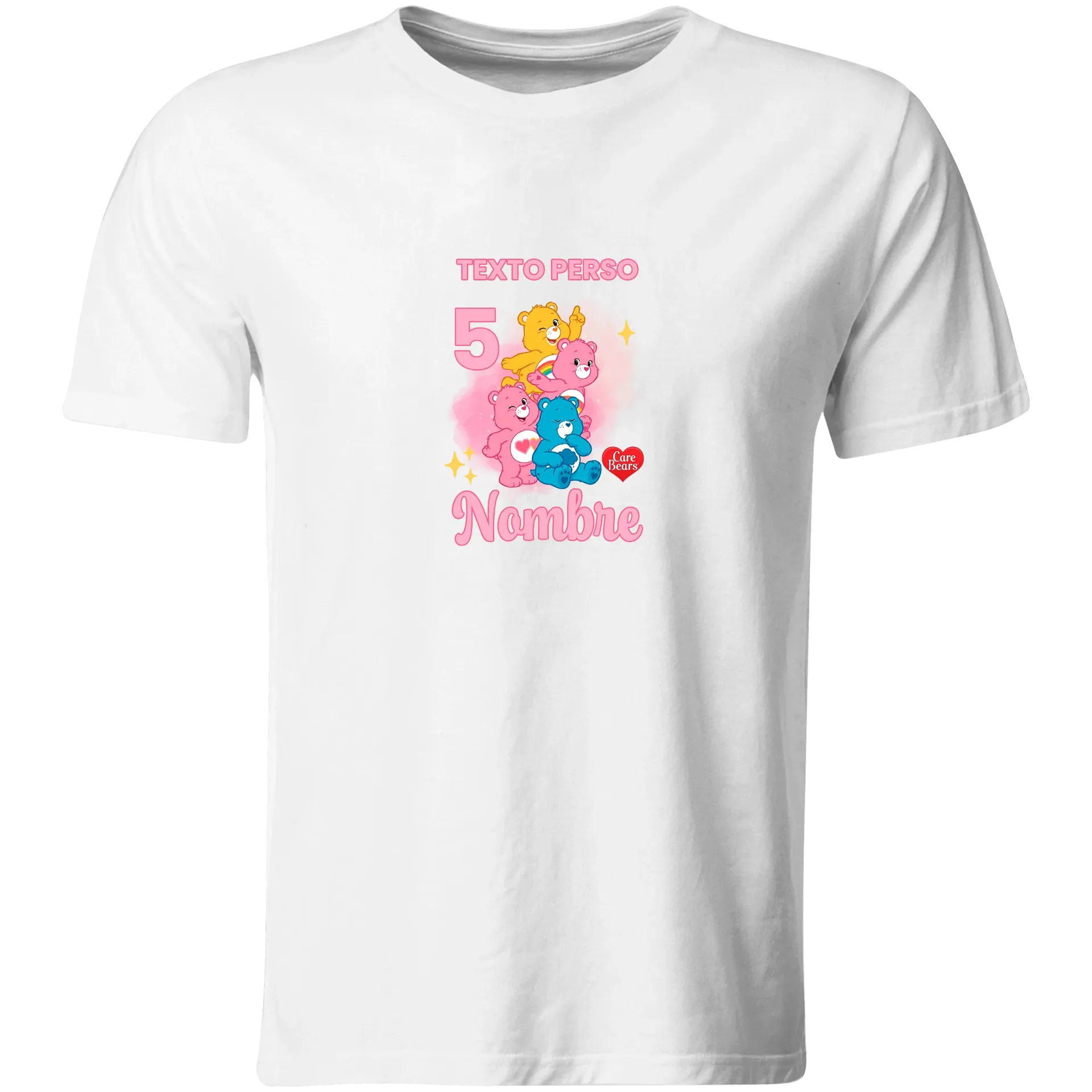 Playera Personalizada Cumpleaños Pc250. Care Beans Ositos Cariñositos