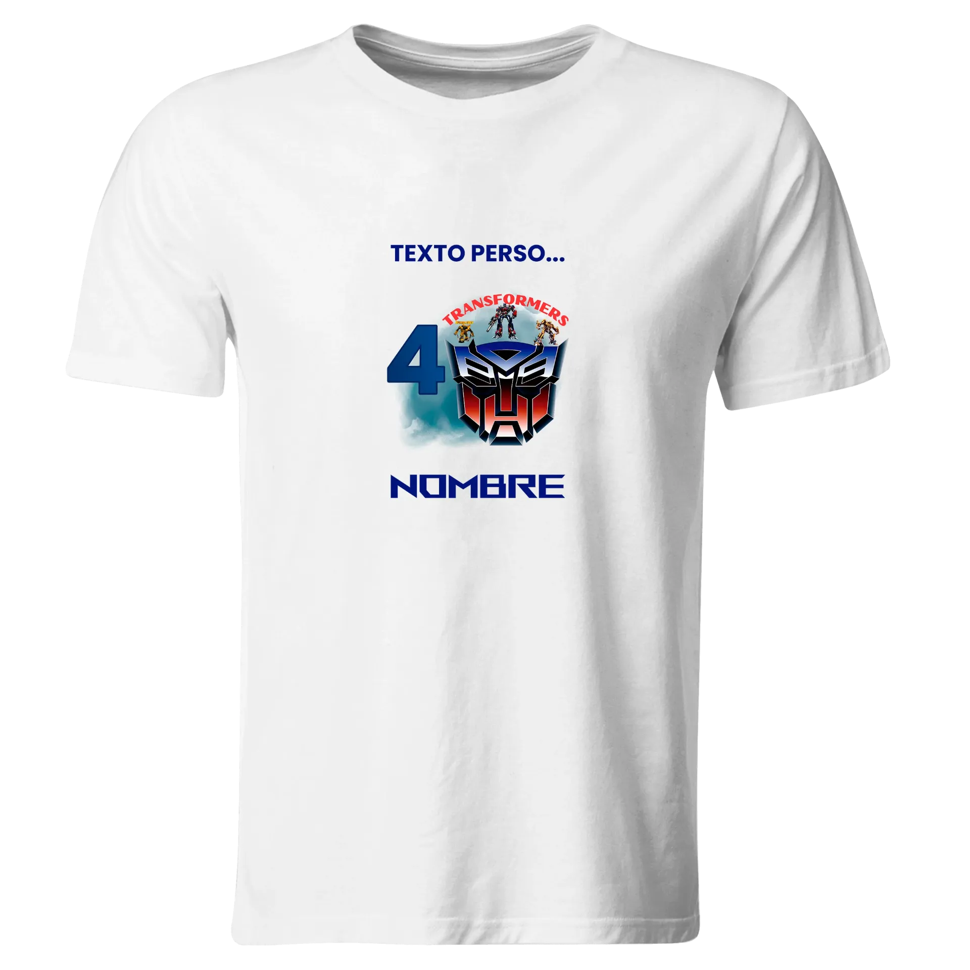 Playera Personalizada Cumpleaños Pc277. Transformers