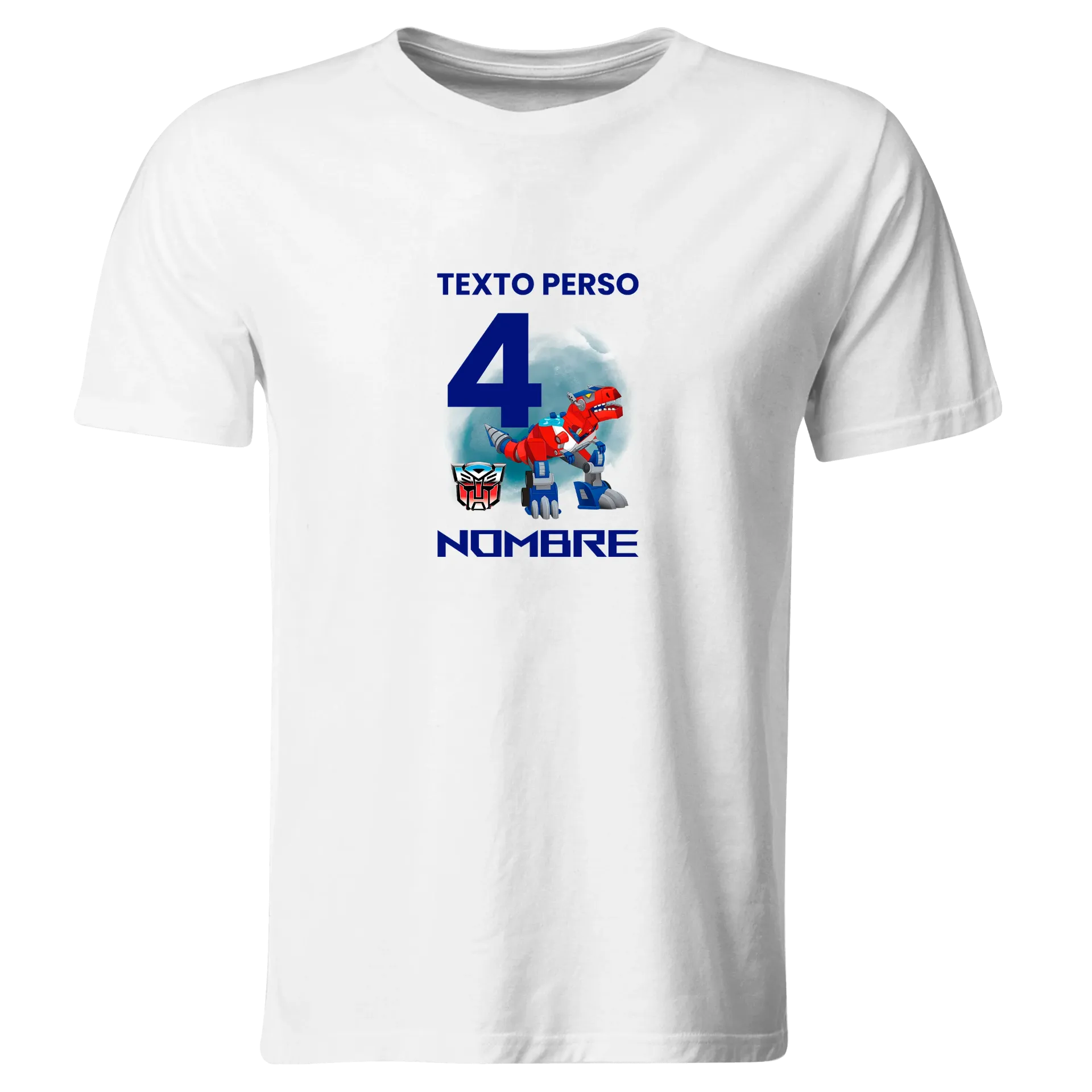 Playera Personalizada Cumpleaños Pc278. Transformers