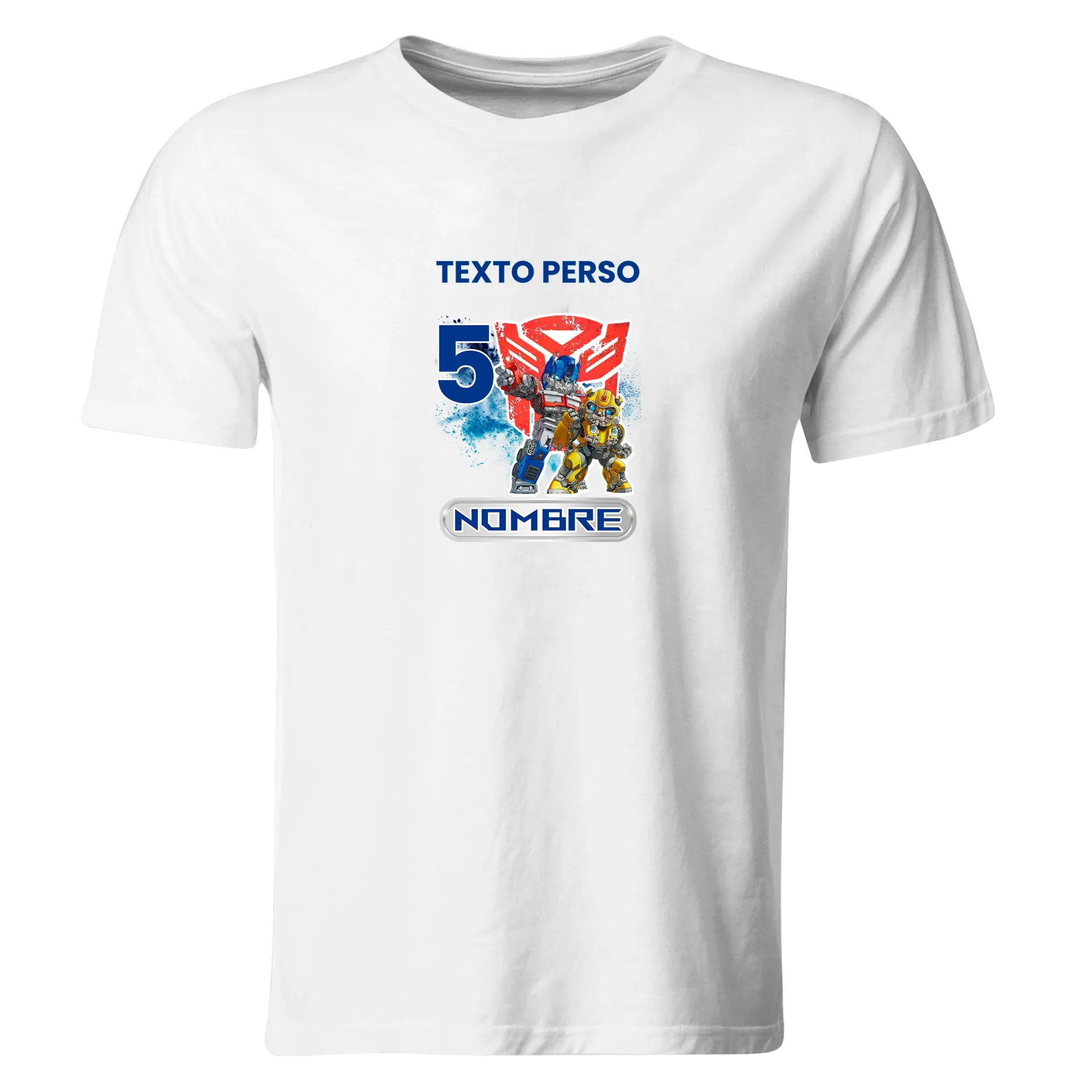 Playera Personalizada Cumpleaños Pc280. Transformers