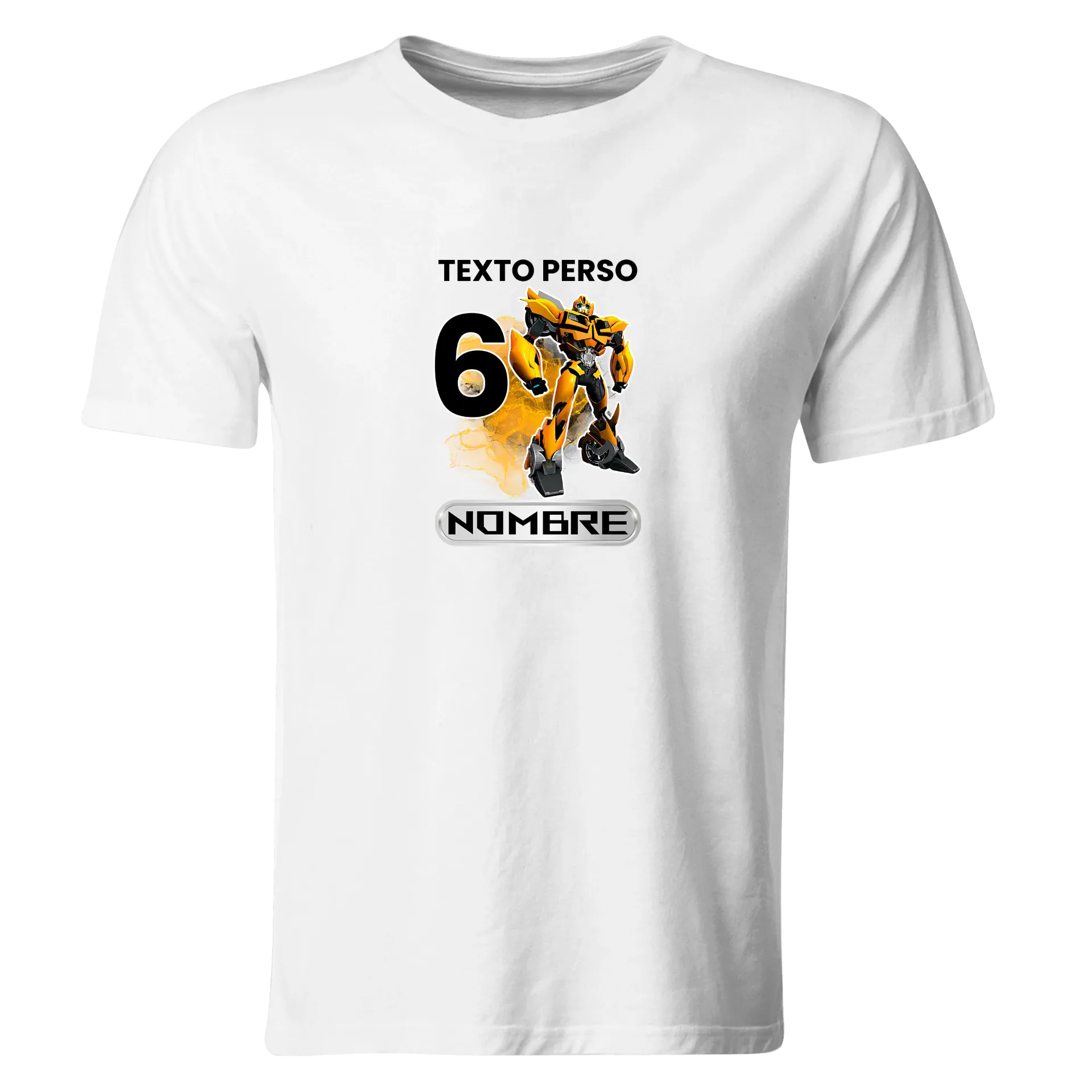 Playera Personalizada Cumpleaños Pc284. Transformers