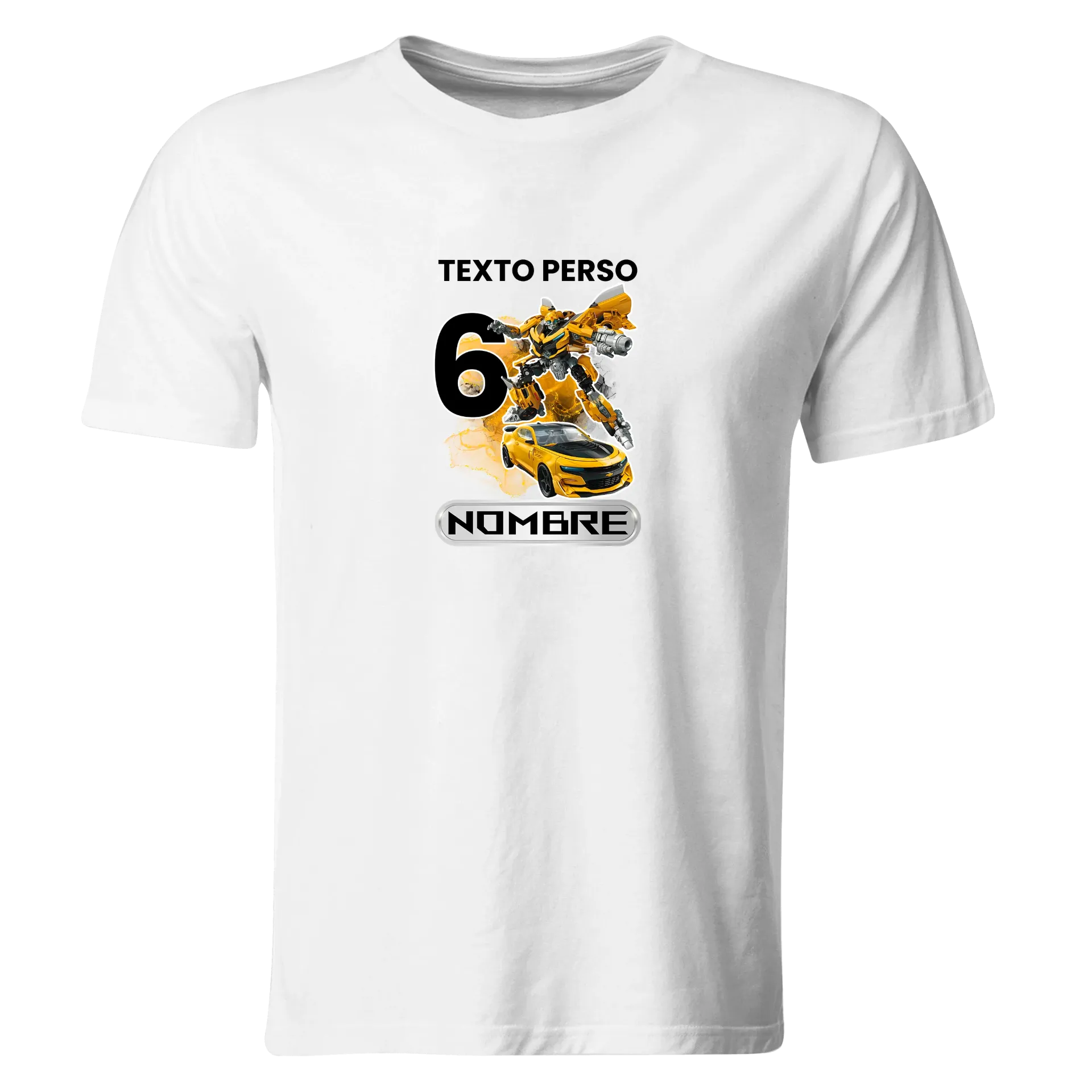 Playera Personalizada Cumpleaños Pc286. Transformers