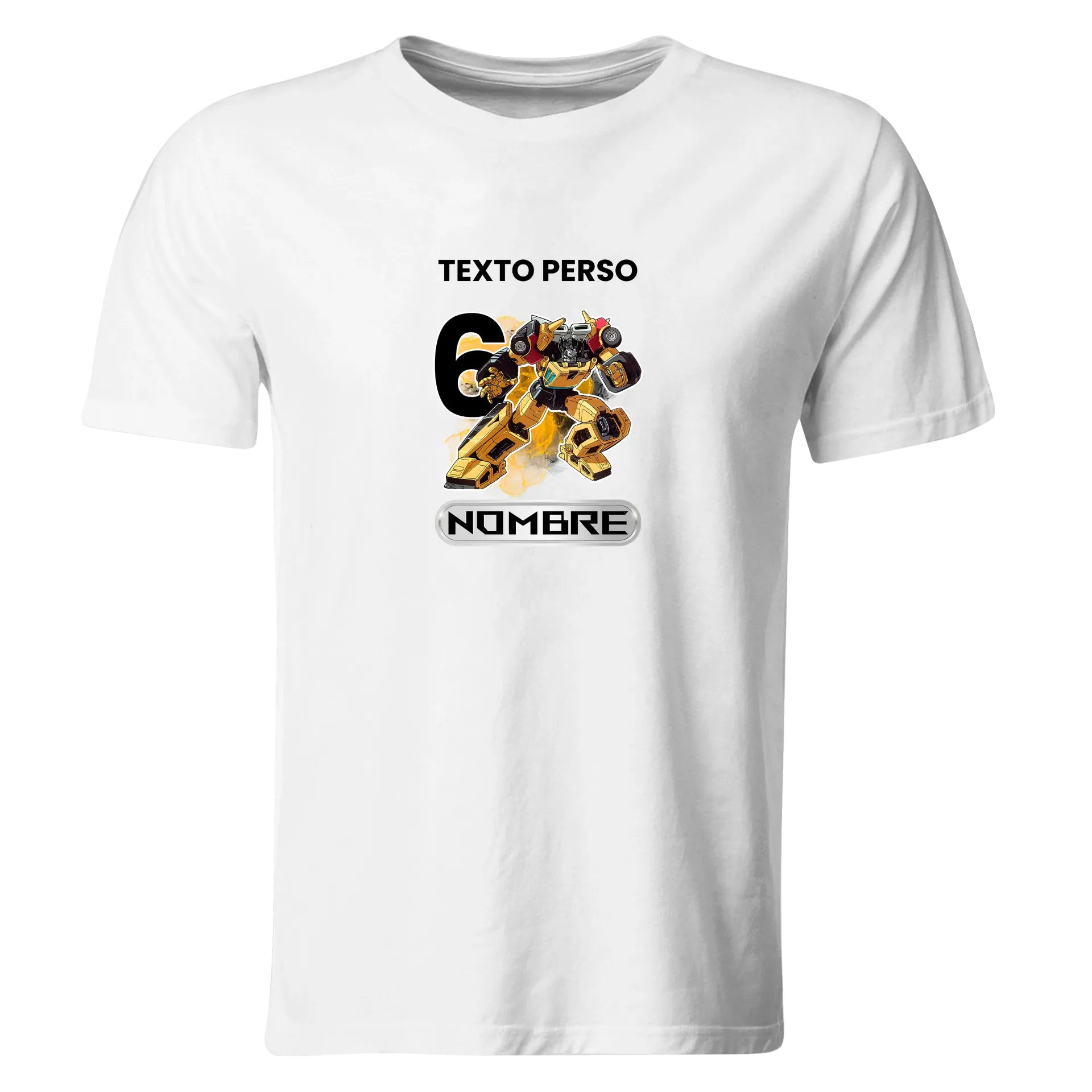 Playera Personalizada Cumpleaños Pc287. Transformers