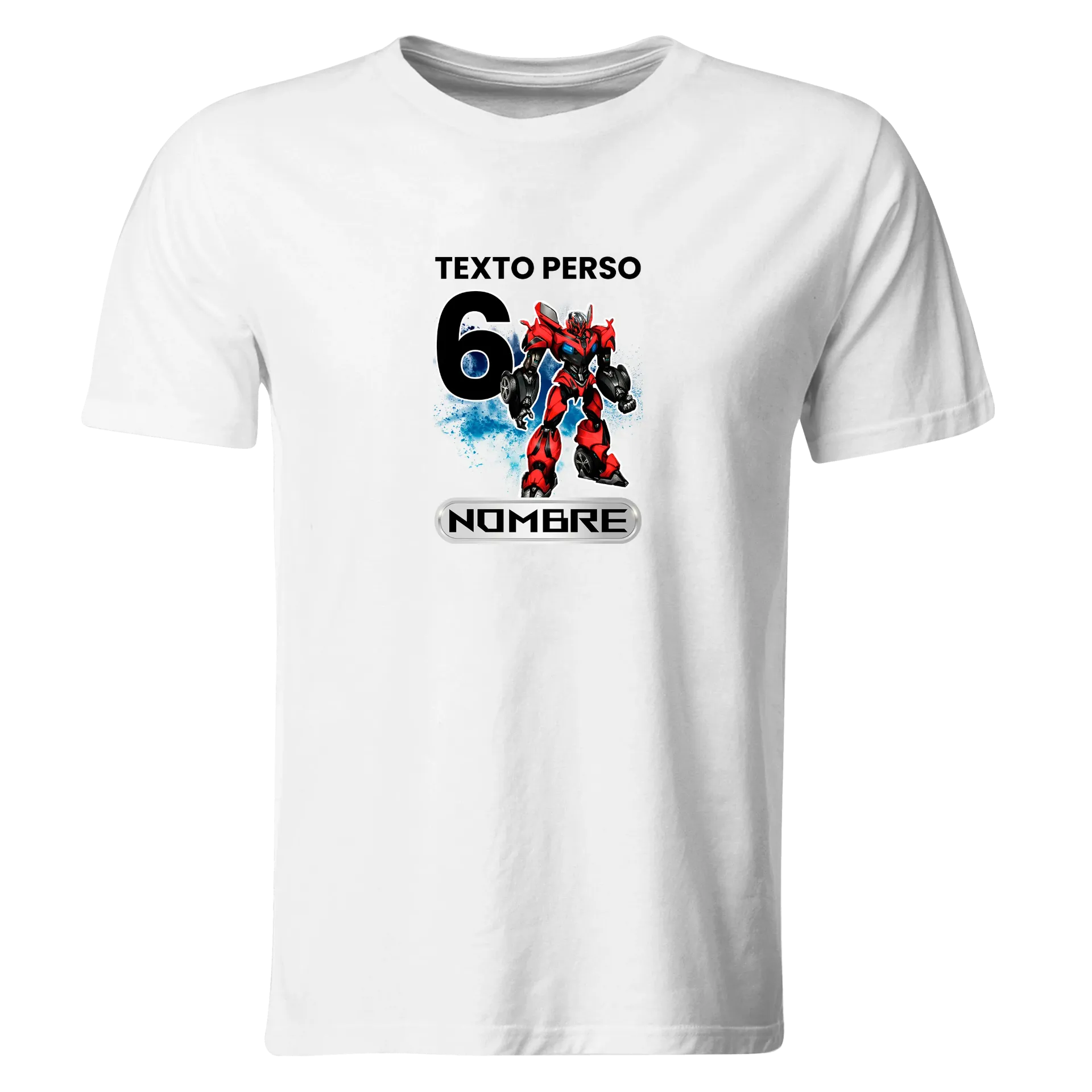Playera Personalizada Cumpleaños Pc288. Transformers