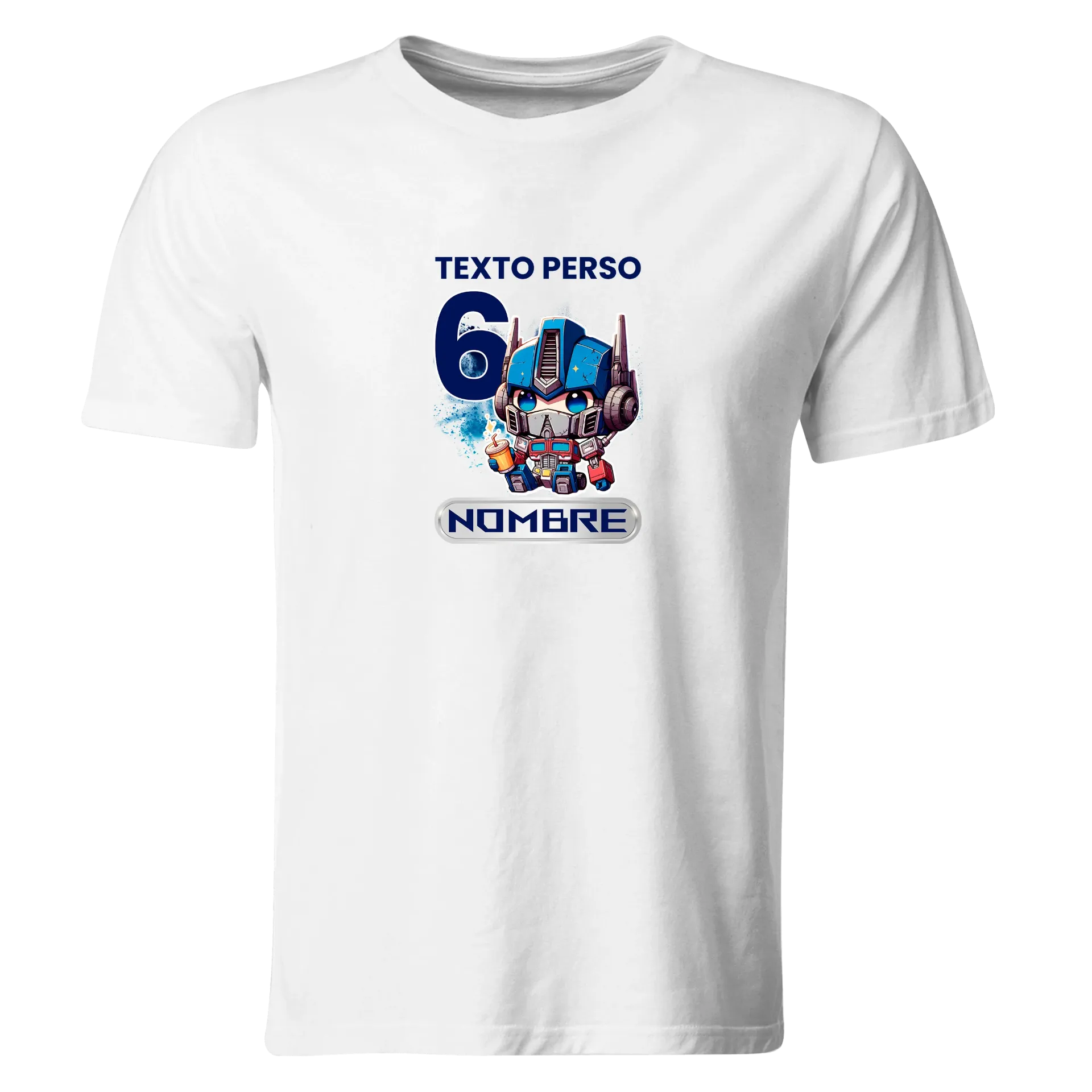 Playera Personalizada Cumpleaños Pc291. Transformers