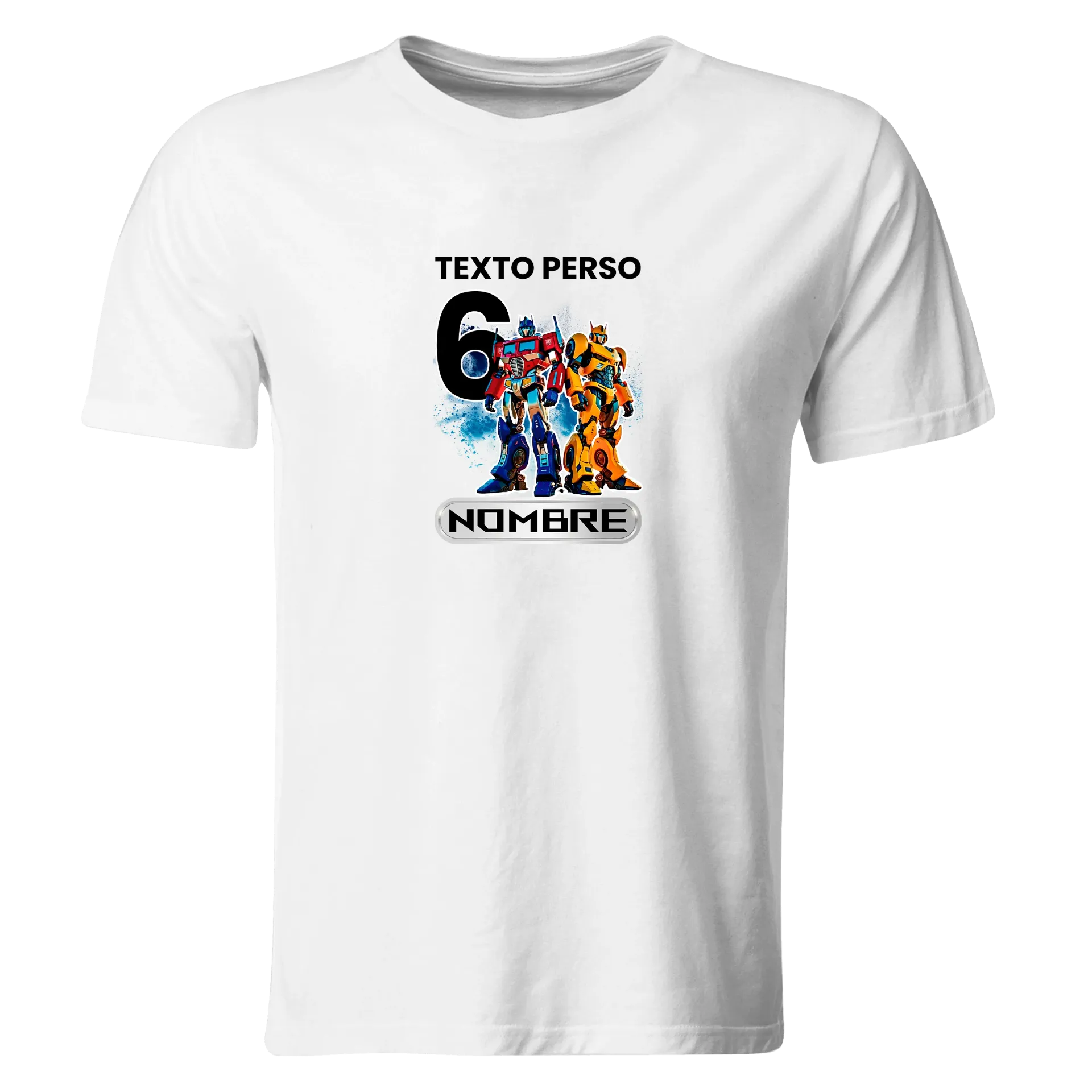 Playera Personalizada Cumpleaños Pc292. Transformers