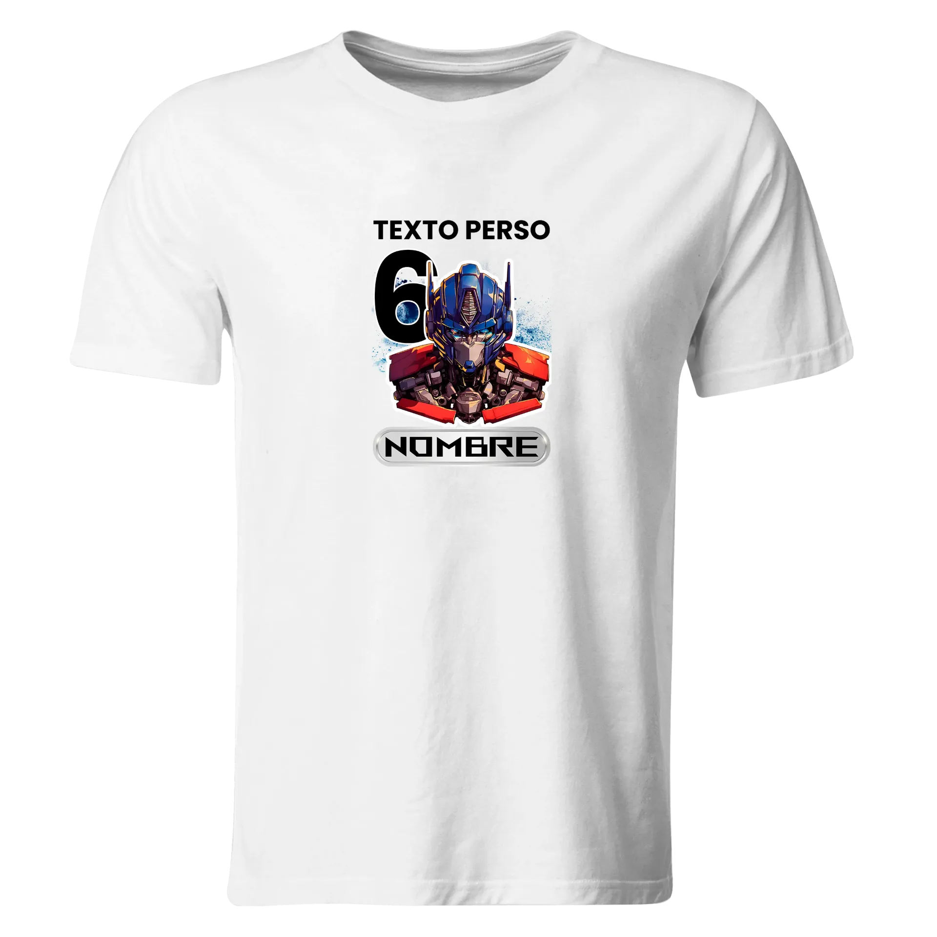 Playera Personalizada Cumpleaños Pc296. Transformers