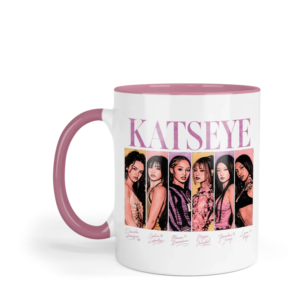 Taza 11 Oz LK1014. Katseye Eyekons