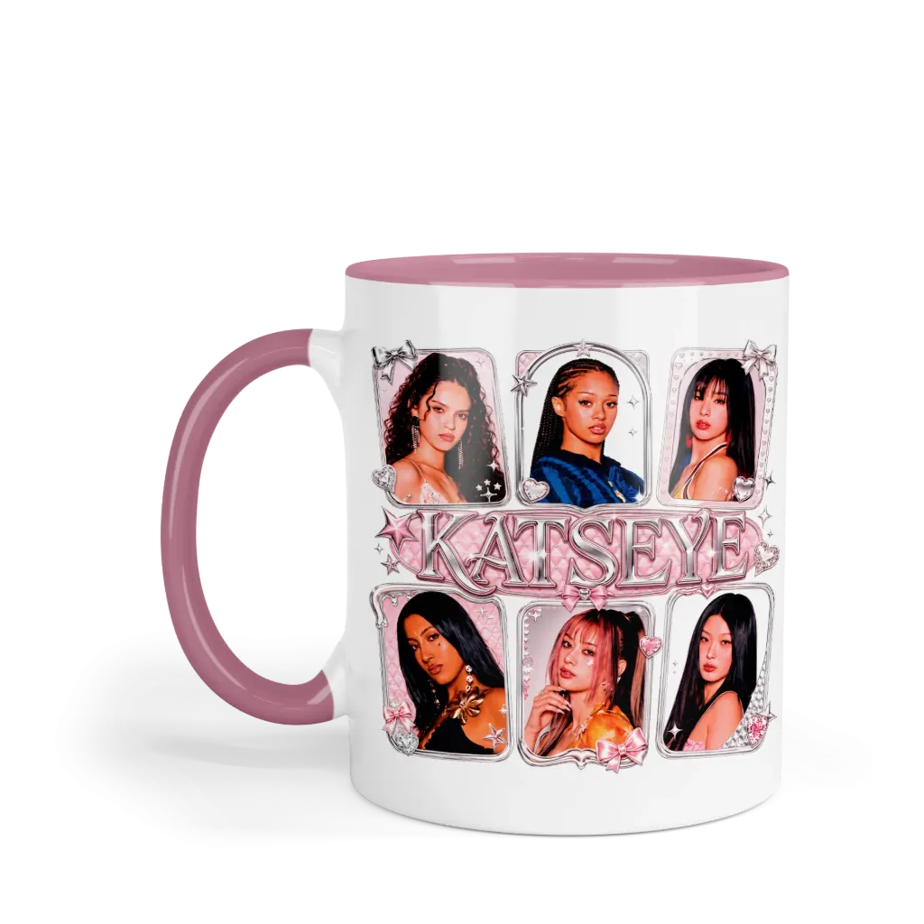 Taza 11 Oz LK1015. Katseye Eyekons