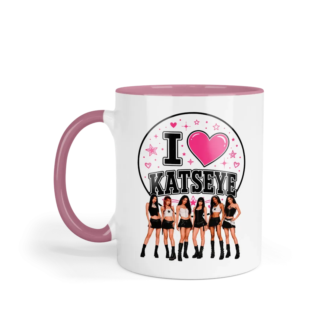 Taza 11 Oz LK1016. Katseye Eyekons