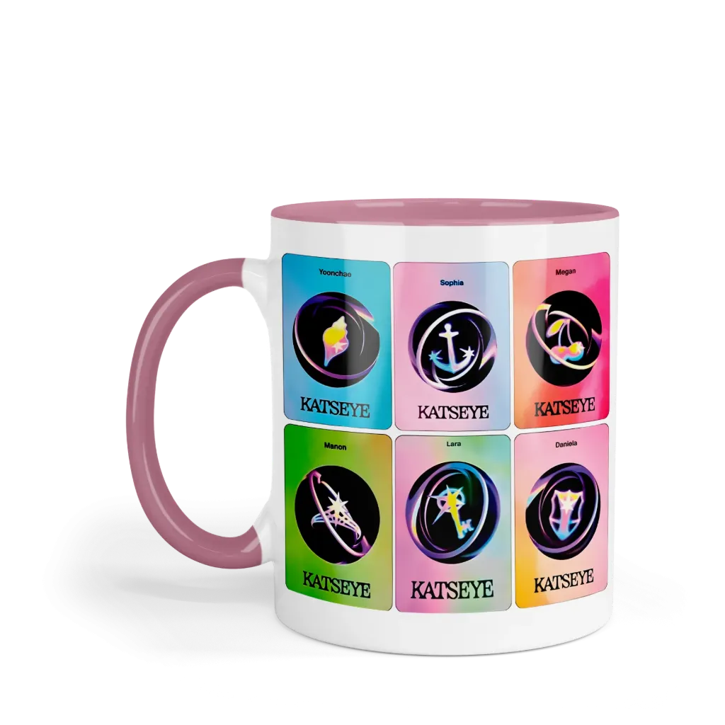 Taza 11 Oz LK1023. Katseye Eyekons