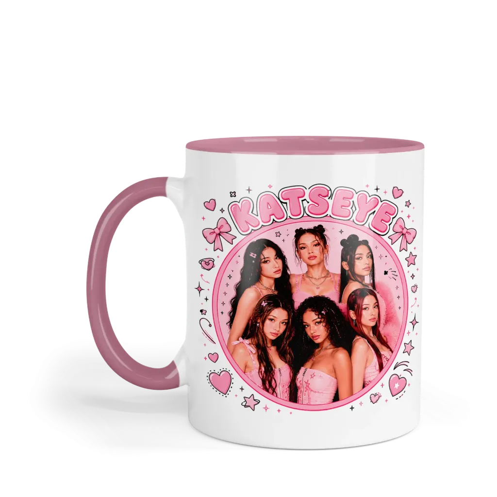 Taza 11 Oz LK1029. Katseye Eyekons